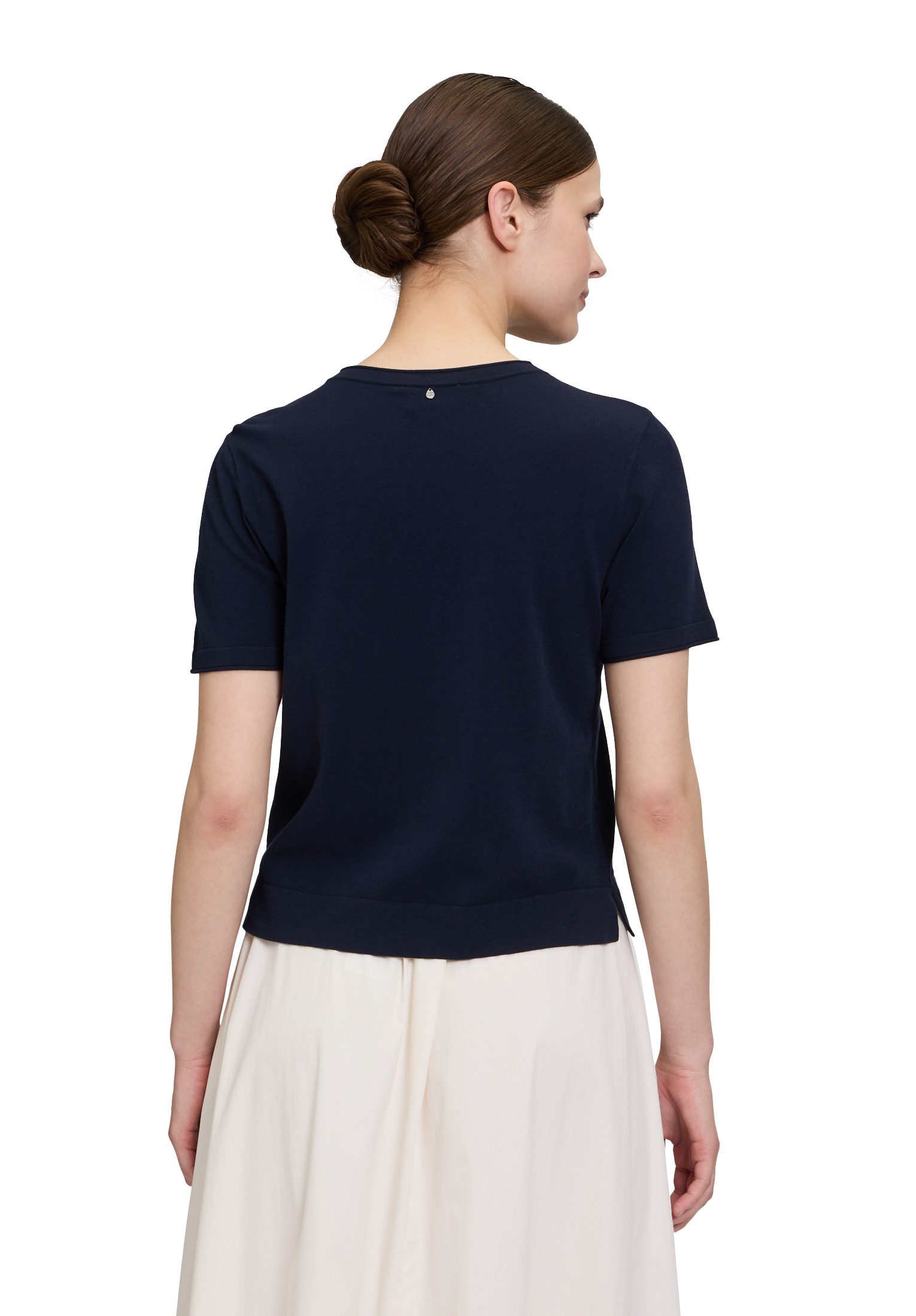 Vera Mont Kurzarmshirt Damen mit Rundhalsausschnitt (1-tlg) Struktur