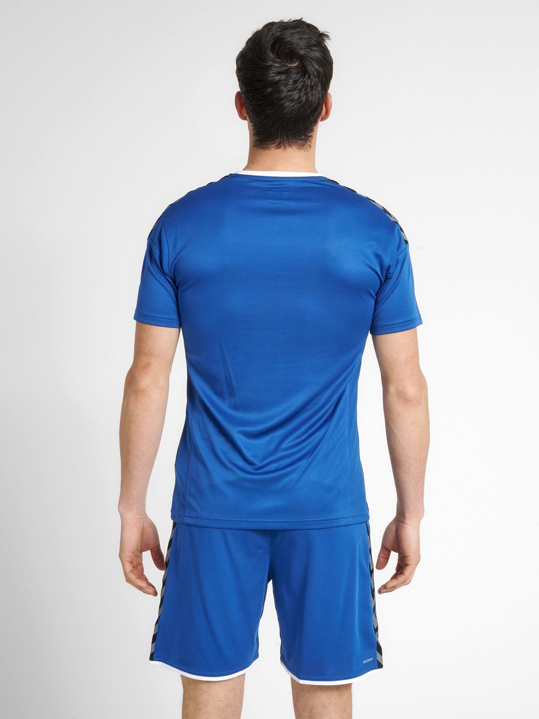 (1-tlg) blauweiss T-Shirt hummel