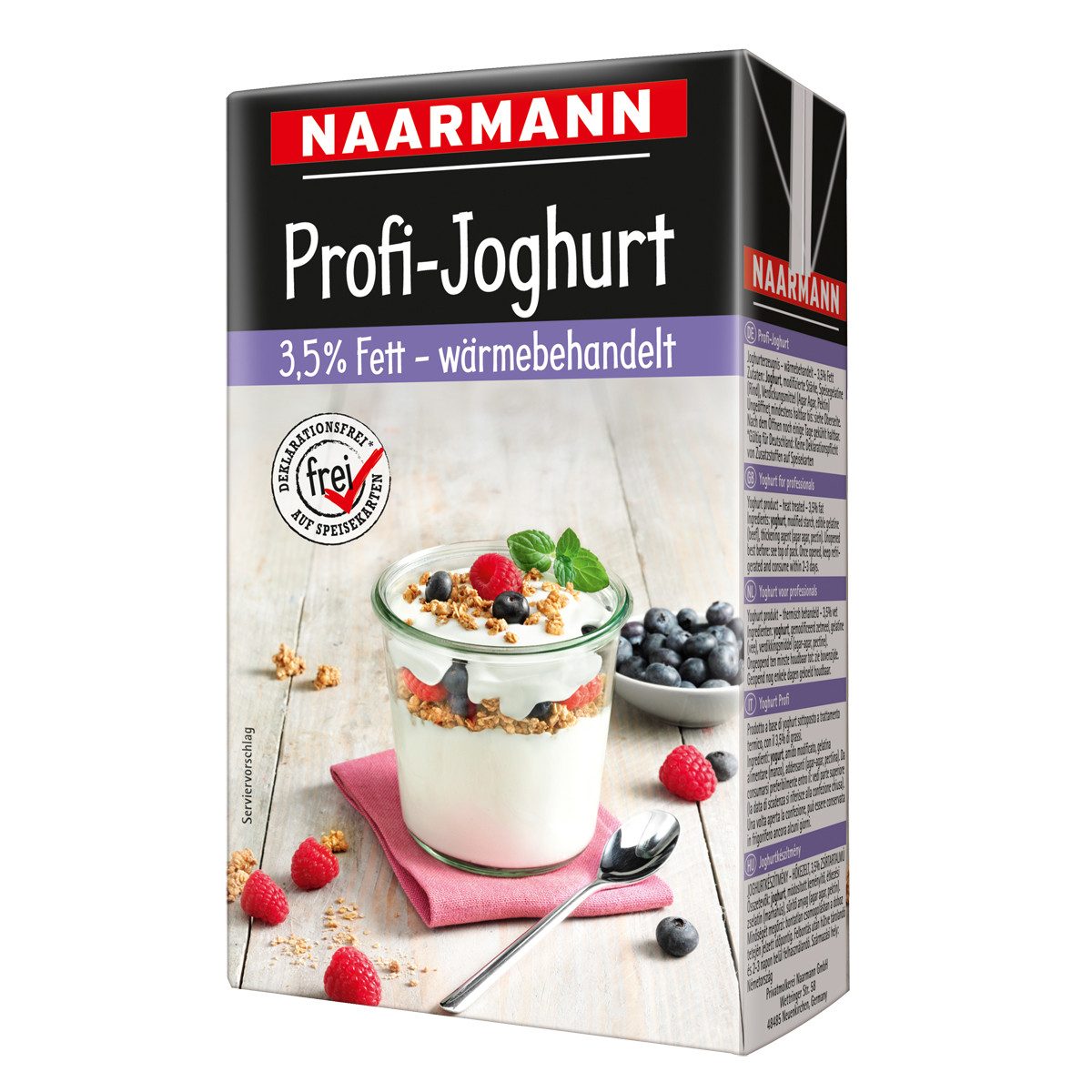 NAARMANN Milch, Naarmann Profi Joghurt 3.5 Fett wärmebehandelt cremig und fein 1000g