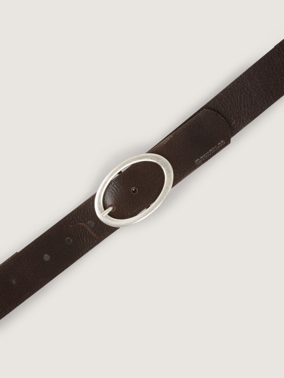 TOM TAILOR Ledergürtel Belts TTRUBY Ledergürtel mit ovaler Dornschließe