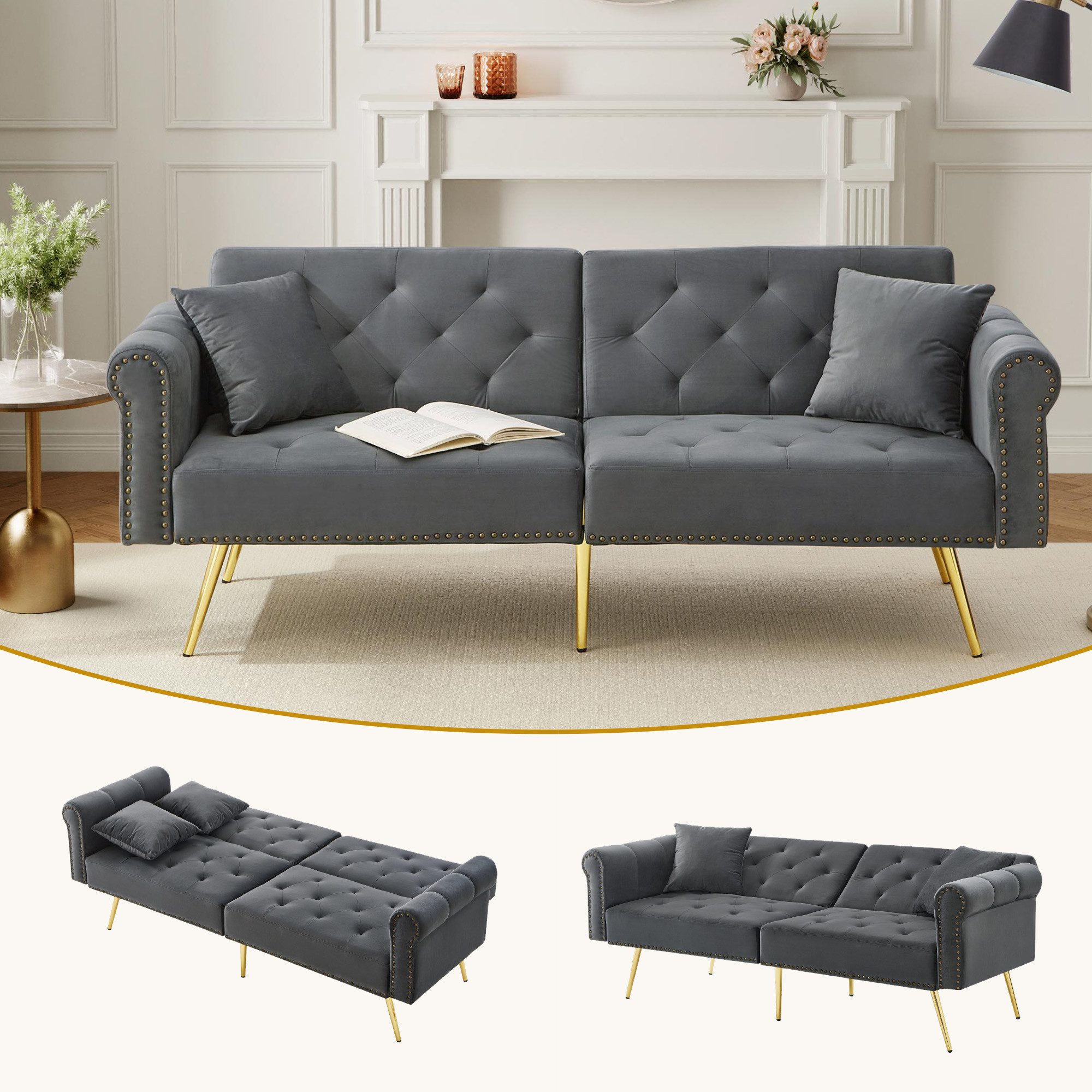 Odikalo 2-Sitzer Polstersofa Relaxsofa Lounge Sessel günstig online kaufen