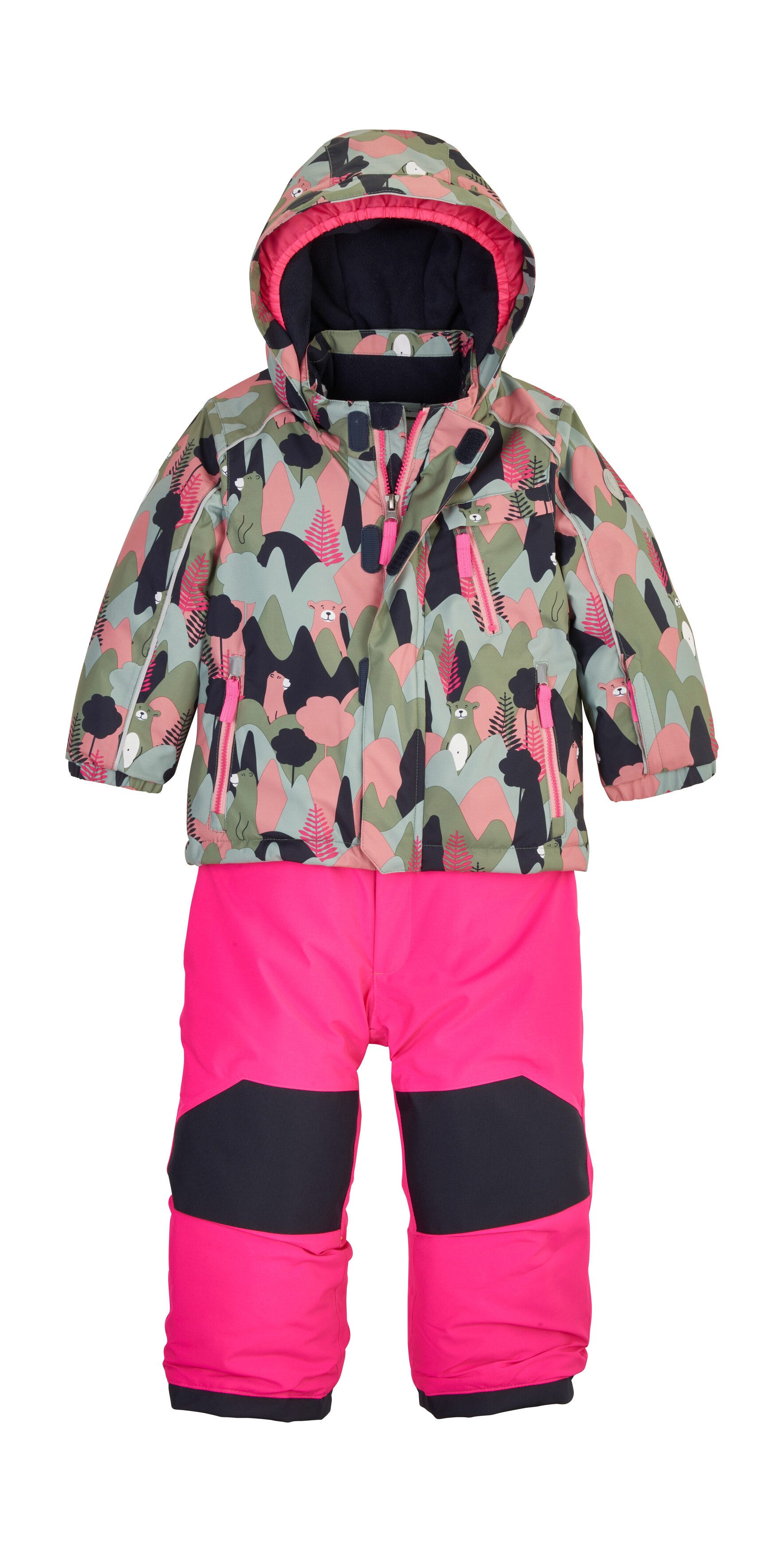 first instinct by killtec Skianzug FISW 32 MNS JCKT AND PNTS, 3-in-1 Skioverall, Camouflage, reflektierend, wasser- und winddicht