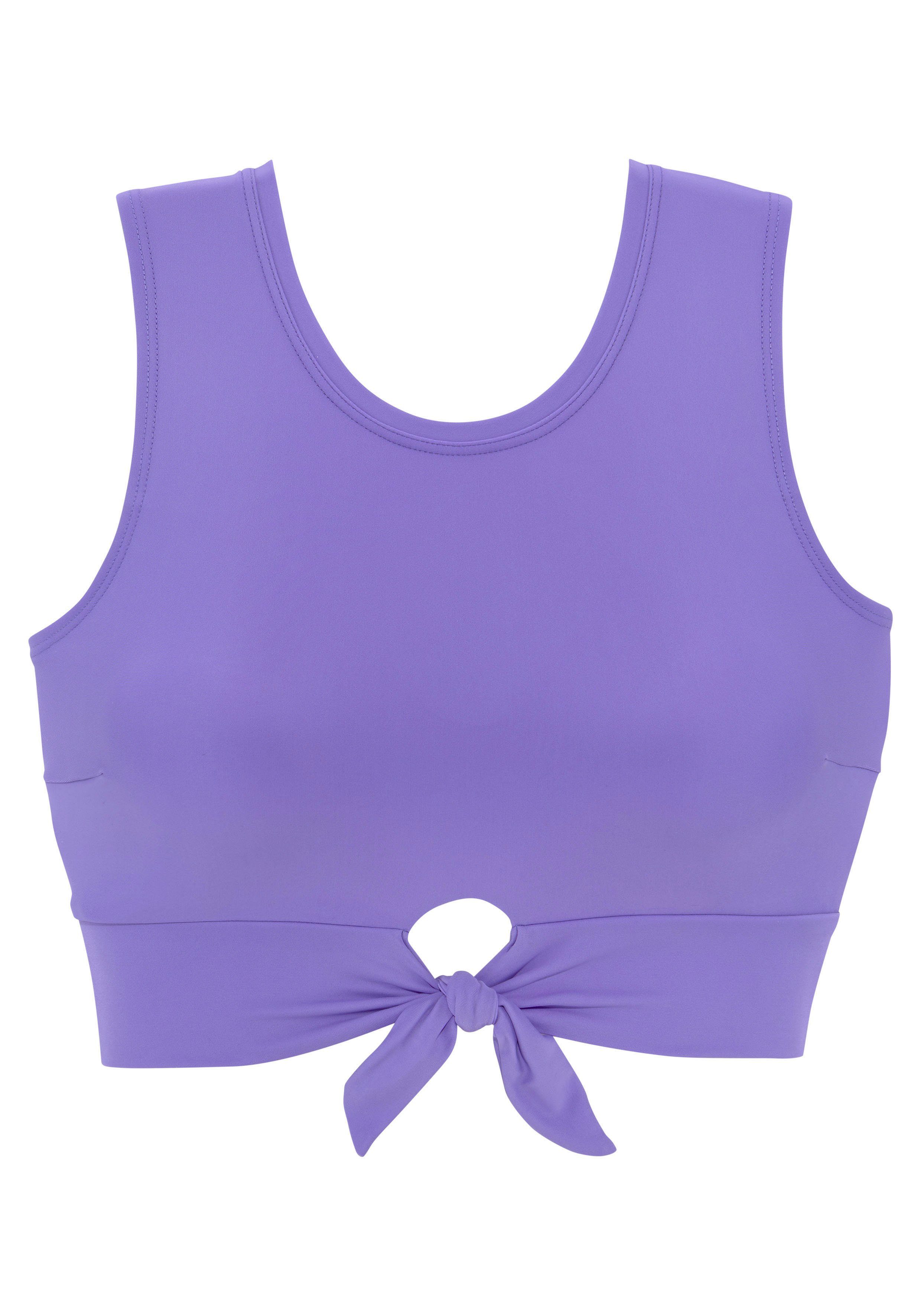 Venice Beach Crop-Bikini-Top Planet, mit Zierknoten günstig online kaufen