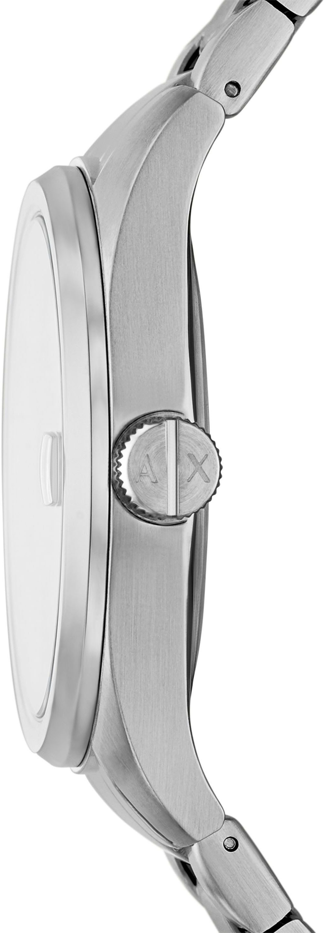 ARMANI EXCHANGE Quarzuhr AX1420, Armbanduhr, Damenuhr, Herrenuhr, Edelstahlarmband, analog, Tag