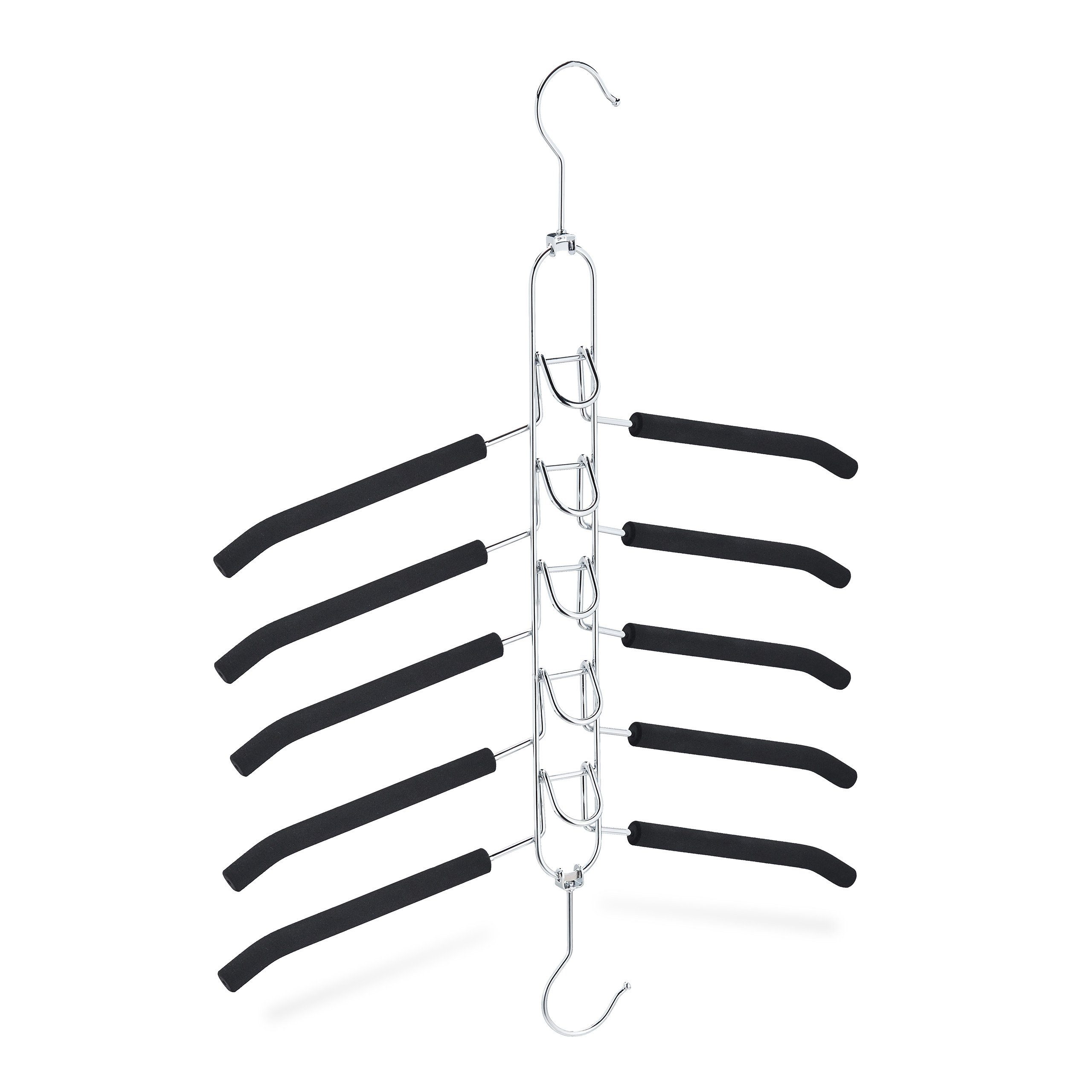 relaxdays Mehrfach-Kleiderbügel Gepolsterter Mehrfach Kleiderbügel günstig online kaufen