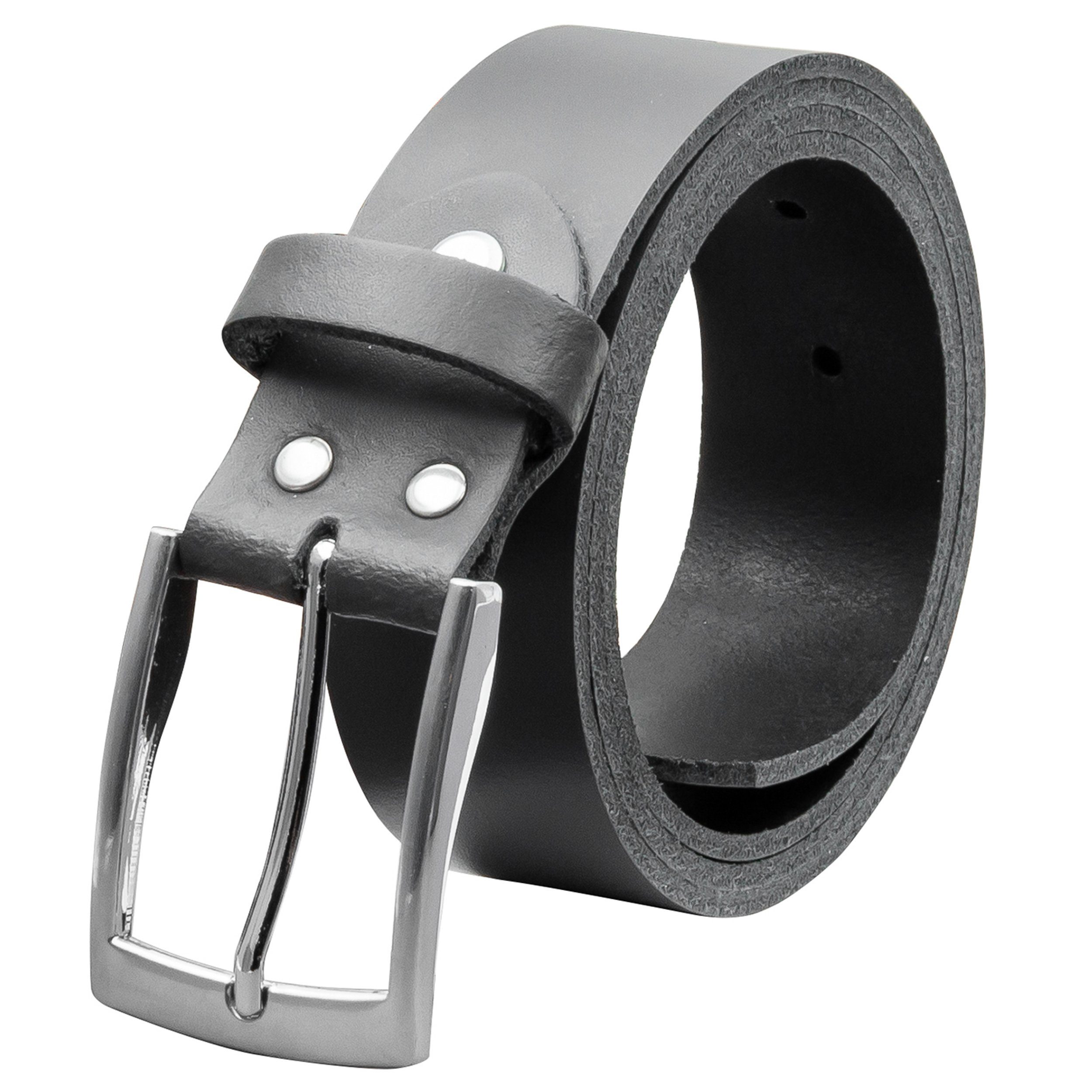 COLOGNEBELT Ledergürtel OM421-SL-Grau MADE IN GERMANY, Grau, Kürzbar, 100 % günstig online kaufen