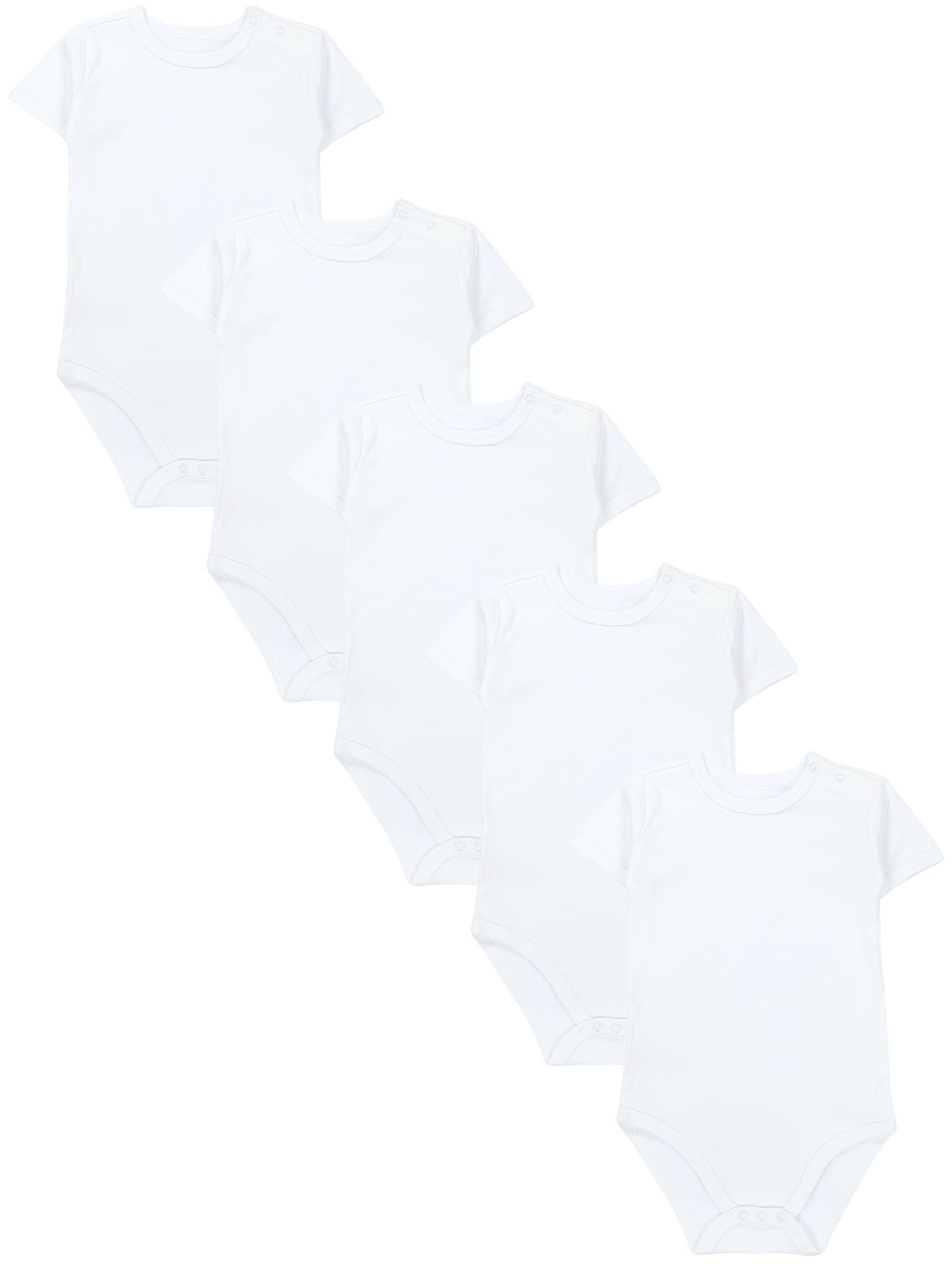 TupTam Kurzarmbody TupTam Jungen Baby Body Kurzarm in Unifarben - 5er Pack