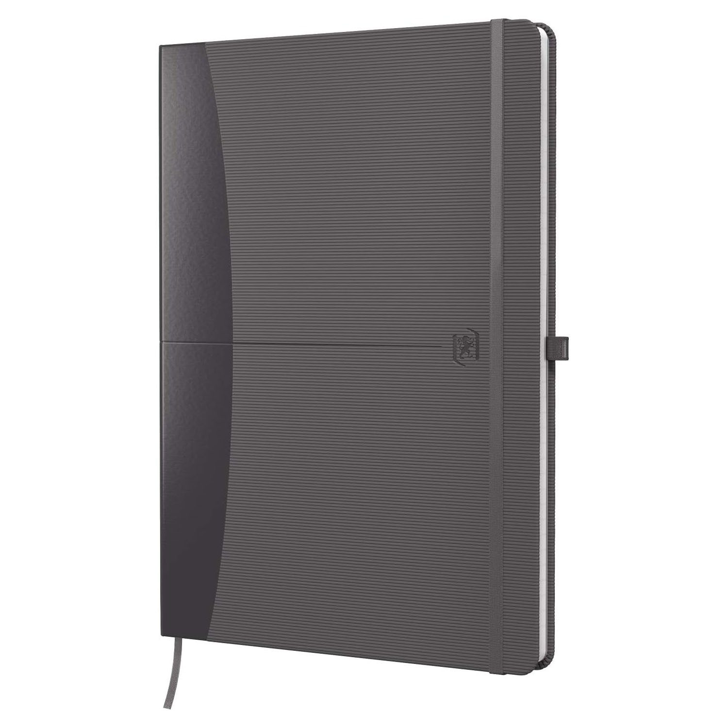 Notizbuch Oxford Notizbuch Signature, DIN A5, liniert, schwarz grau