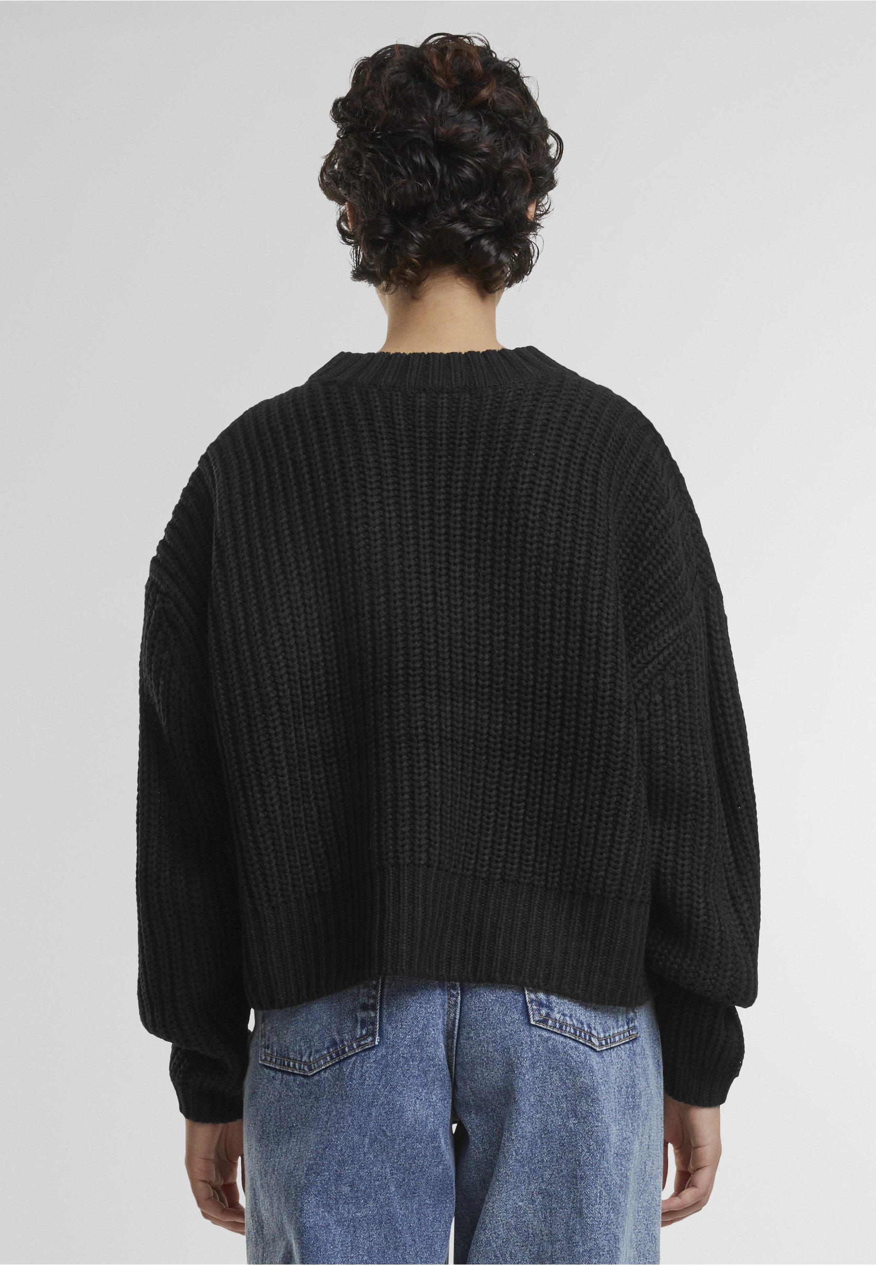 URBAN CLASSICS Rundhalspullover Urban Classics Ladies Wide Basic Oversized Sweater (1-tlg)
