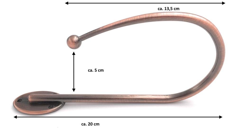 DécoProfi Raffhalter 1 Stück Raffbügel / Raffhalter für Gardinen, Zum Raffen von Gardinen und Vorhängen, (Packung, 1-tlg., inkl. Schrauben und Dübel), zum Raffen von Vorhänge