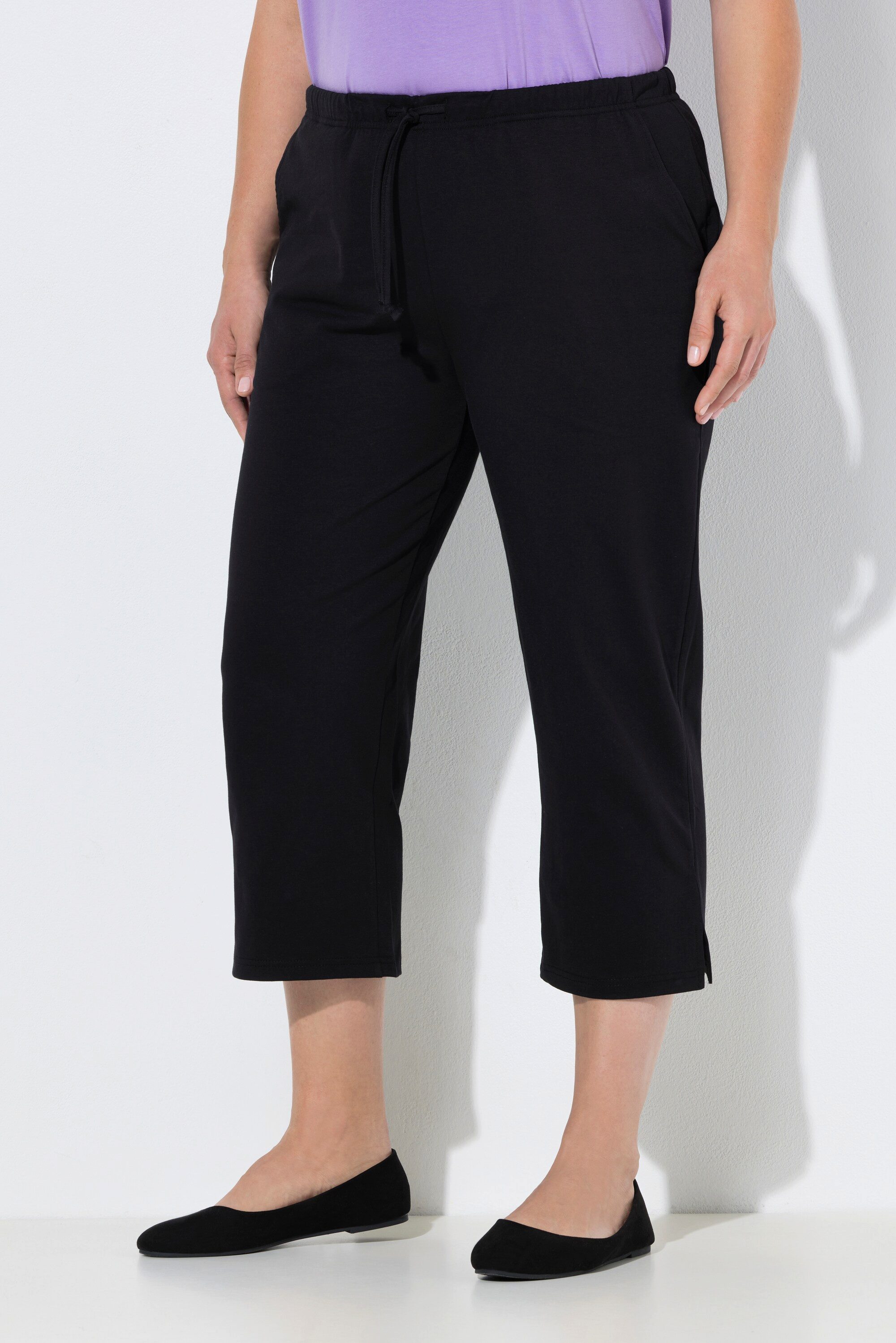 Ulla Popken Funktionshose 7/8 Hose Slimfit Gummibund günstig online kaufen