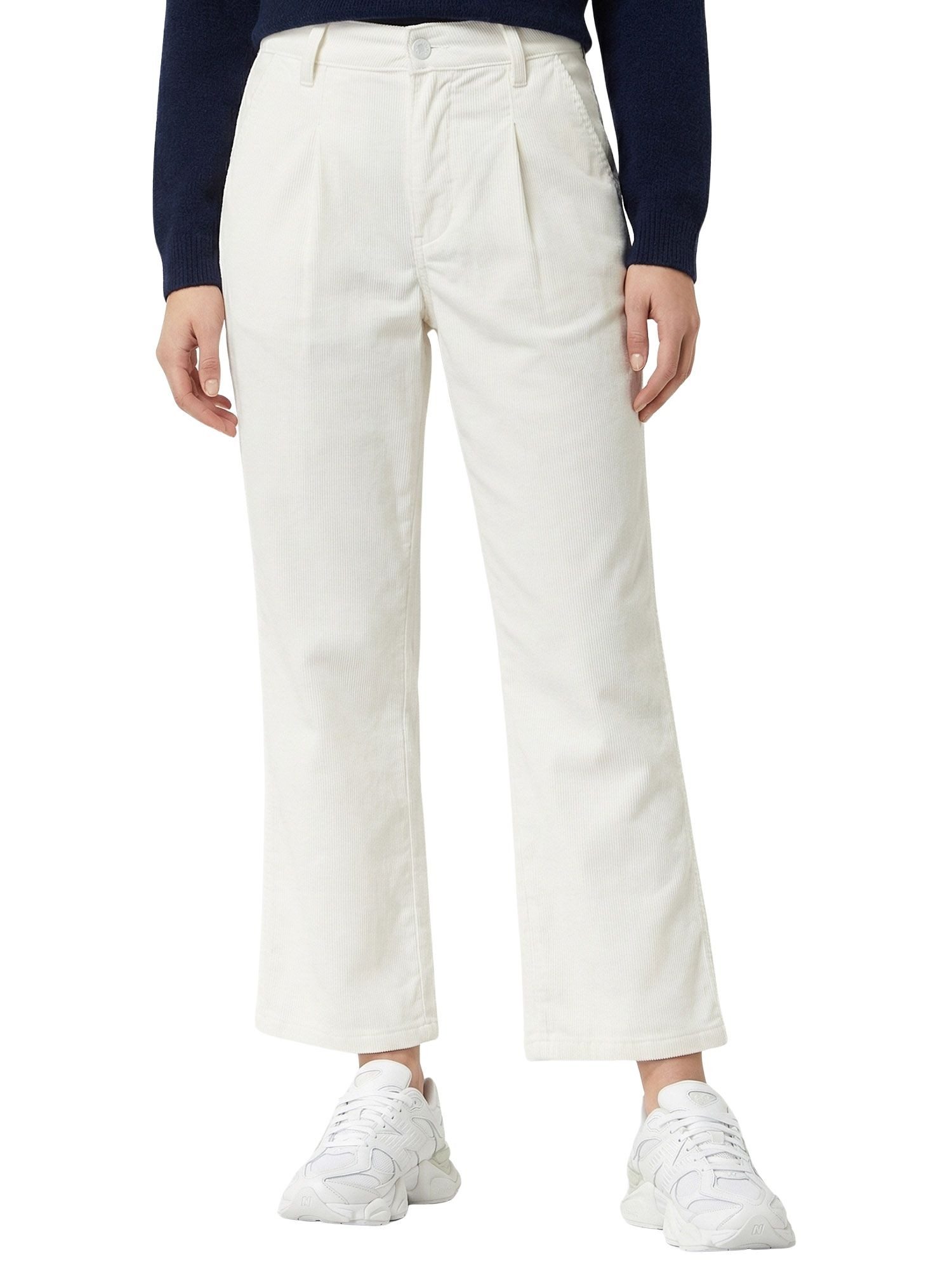 Tazzio Stoffhose F142 Cordhose mit Bundfalten, Wide Leg, hoher Bund