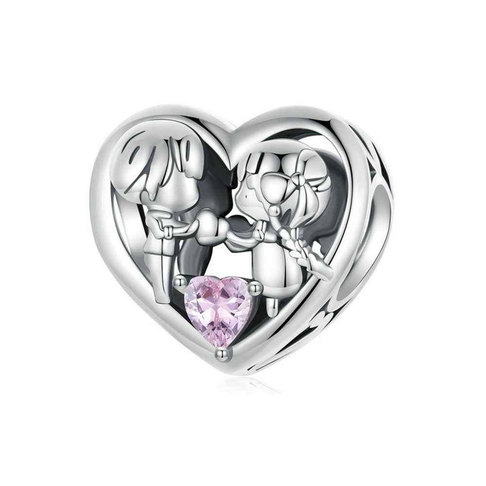 POCHUMIDUU Bead 925 Sterling Silber Liebe Figur diy Armband Perlen (1-tlg., Perlen für Armbänder und Halsketten), Geschenke für liebe Menschen