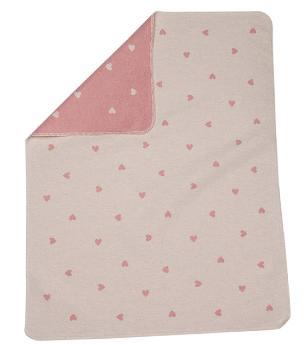 Babydecke Juwel 'Herzen allover' 70 x günstig online kaufen