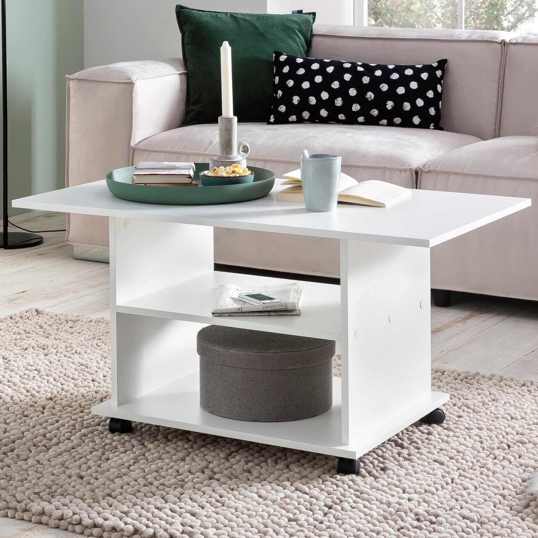FINEBUY Couchtisch SuVa13578_1 (95x51x54,5 cm, Sofatisch günstig online kaufen
