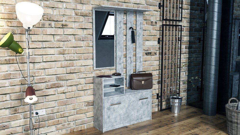 TOPESHOP Garderoben-Set Traumgarderobe: Kleiderschrank, Garderobenständer & günstig online kaufen