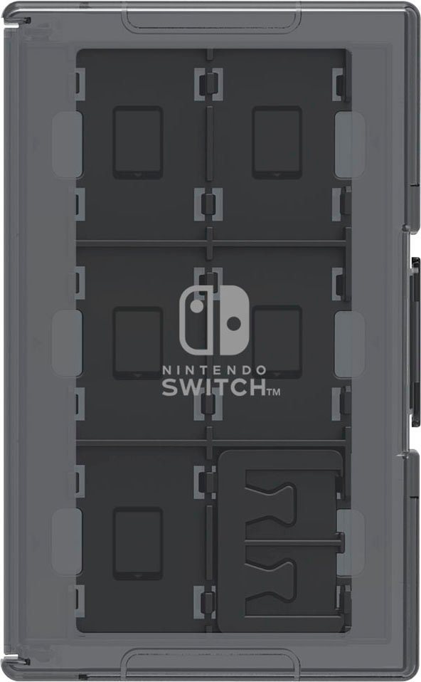 Hori Spielekonsolen-Zubehörset Nintendo Switch Card Case (24) - schwarz,  Offiziell lizenziert von Nintendo