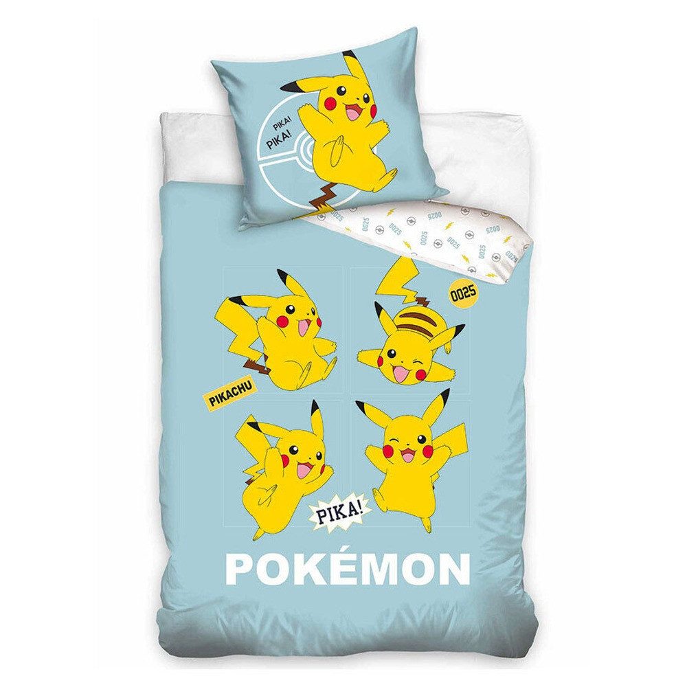 Carbotex Kinderbettwäsche Pokémon Pika Bettwäsche