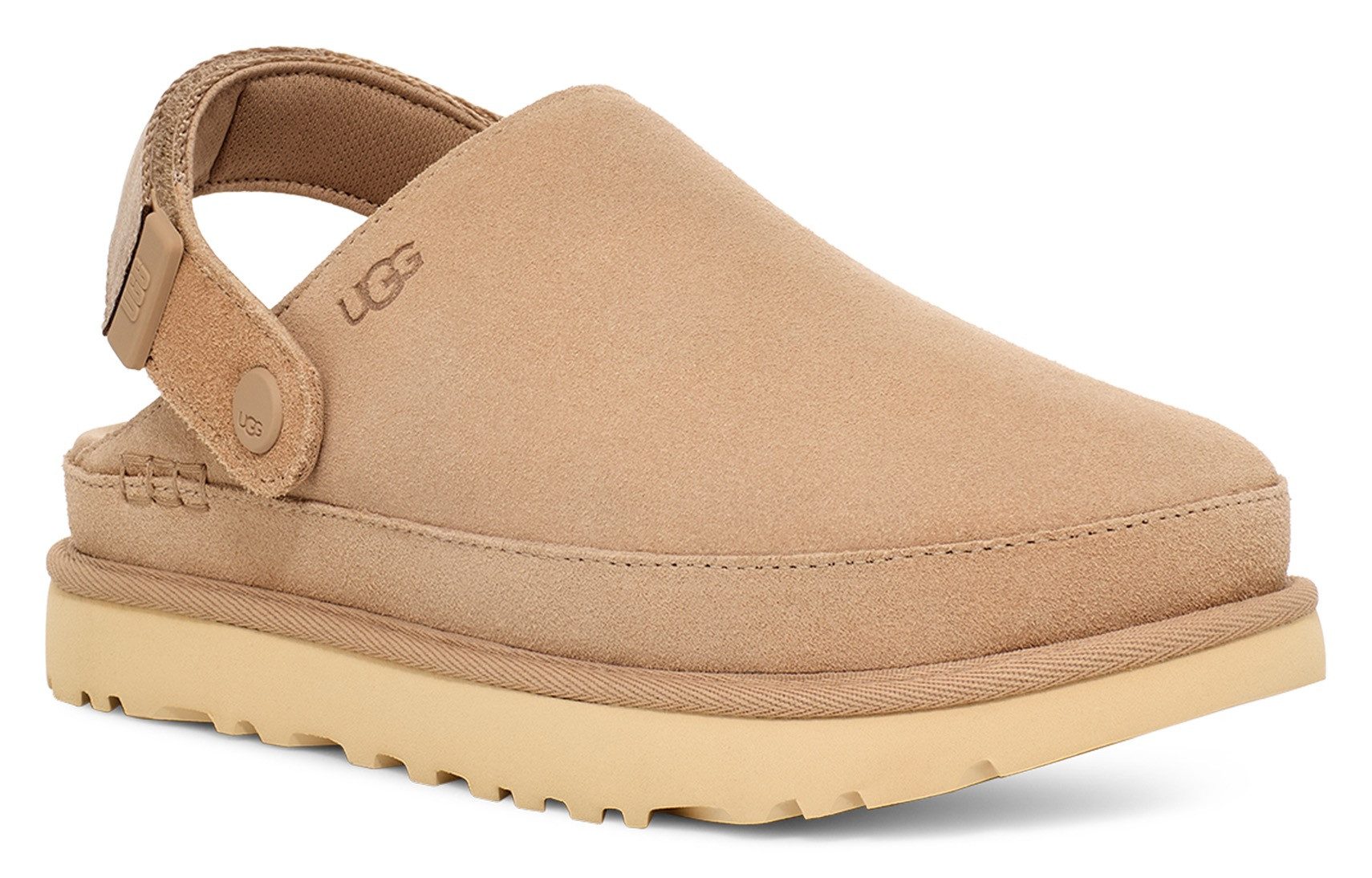 UGG Unisex W GOLDENSTAR CLOG Clog Homeslippers, Plateauschuh, Mule mit schw günstig online kaufen