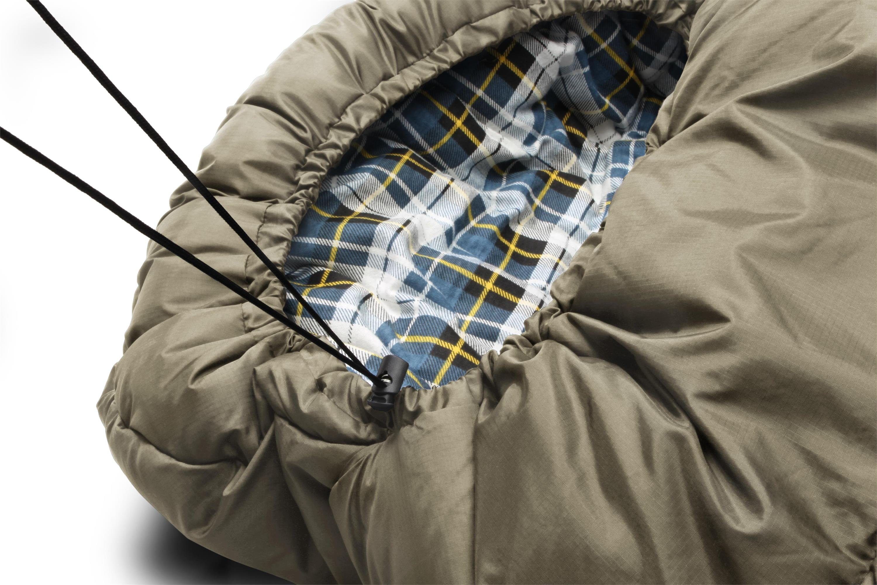 normani Deckenschlafsack 4-in-1 Schlafsack Antarctica, Extrem 4-Jahreszeiten Outdoor-Schlafsack mit Inlett [+27°C bis -40°C]