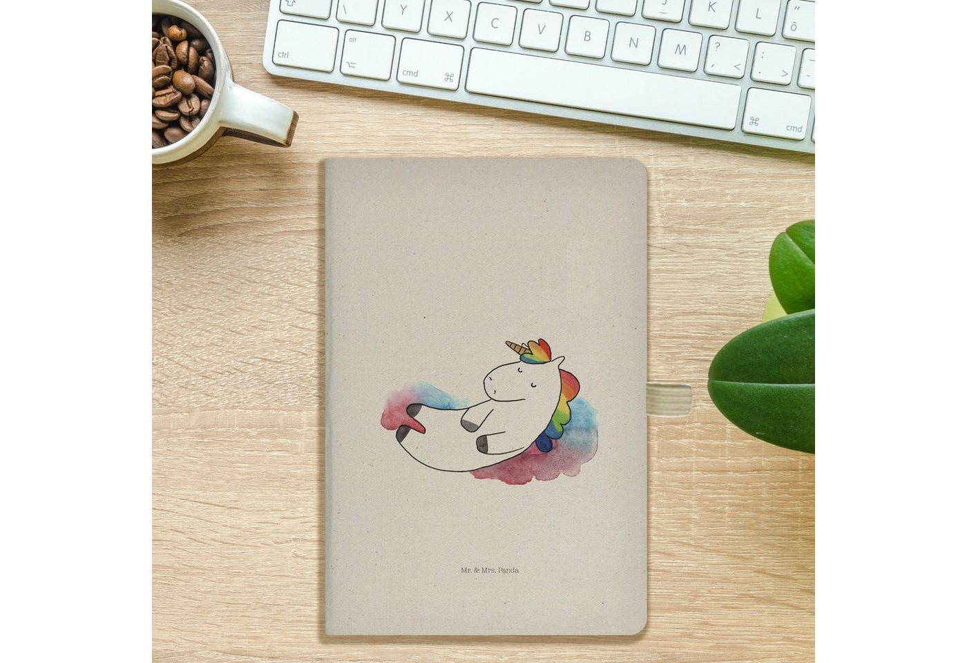 Thumbnail - Mr. & Mrs. Panda Notizbuch Einhorn Wolke 7 - Transparent - Geschenk, Notizheft, Tagebuch, Journa Mr. & Mrs. Panda, Kreat...