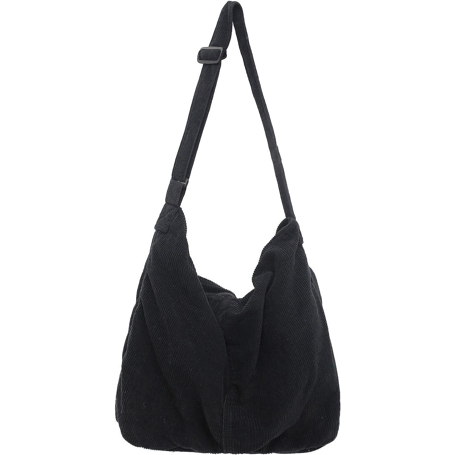 Bwecuy Schultertasche Retro Cord Schultertasche – Leichte Crossbody Tasche mit viel Stauraum (1-tlg), Casual Umhängetasche für Alltag & Freizeit