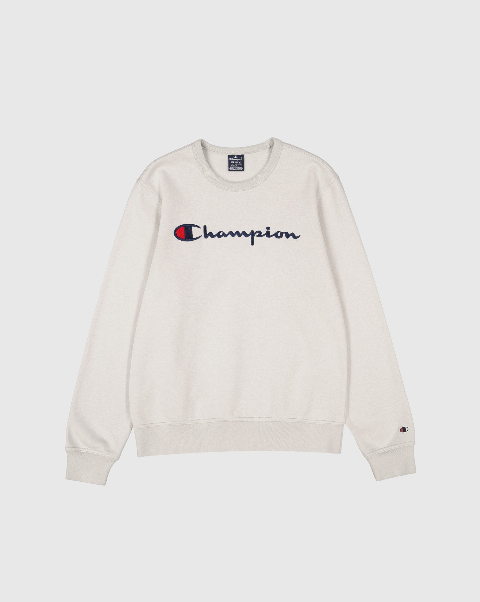 Champion Sweatshirt Crewneck Herren Sweatshirt creme-weiß günstig online kaufen