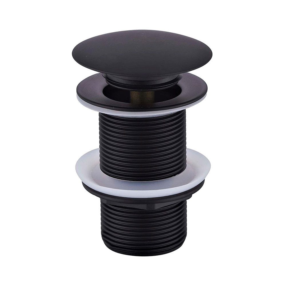 wohnfreuden Ablaufventil 90 mm Pop-up Ablauf-Ventil schwarz, 5977