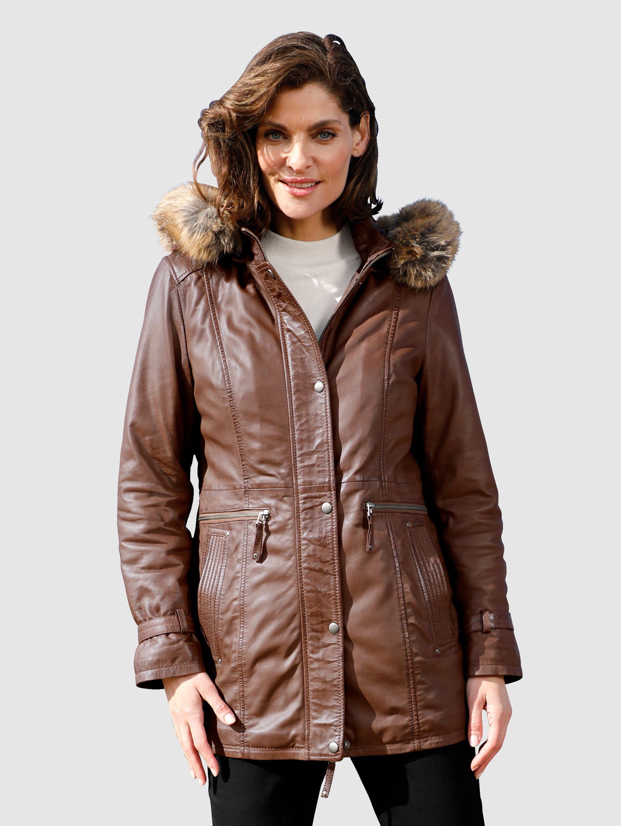 Mona Lederjacke aus 100% Lammnappa online kaufen | OTTO