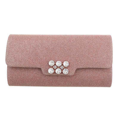 Ital-Design Clutch Kleine, Damentasche Abendtasche Schultertasche