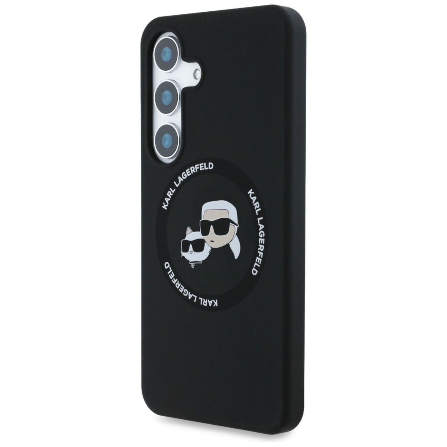 KARL LAGERFELD Smartphone-Hülle Karl Lagerfeld Samsung Galaxy S25 Plus Double Heads Circle MagSafe