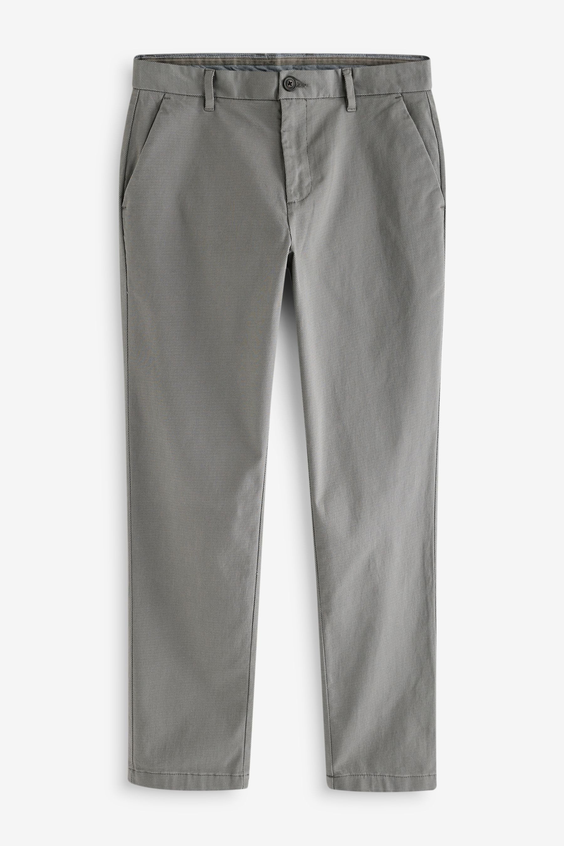 Next Chinohose Weiche Straight Fit Stretch-Chinohose mit Print (1-tlg)