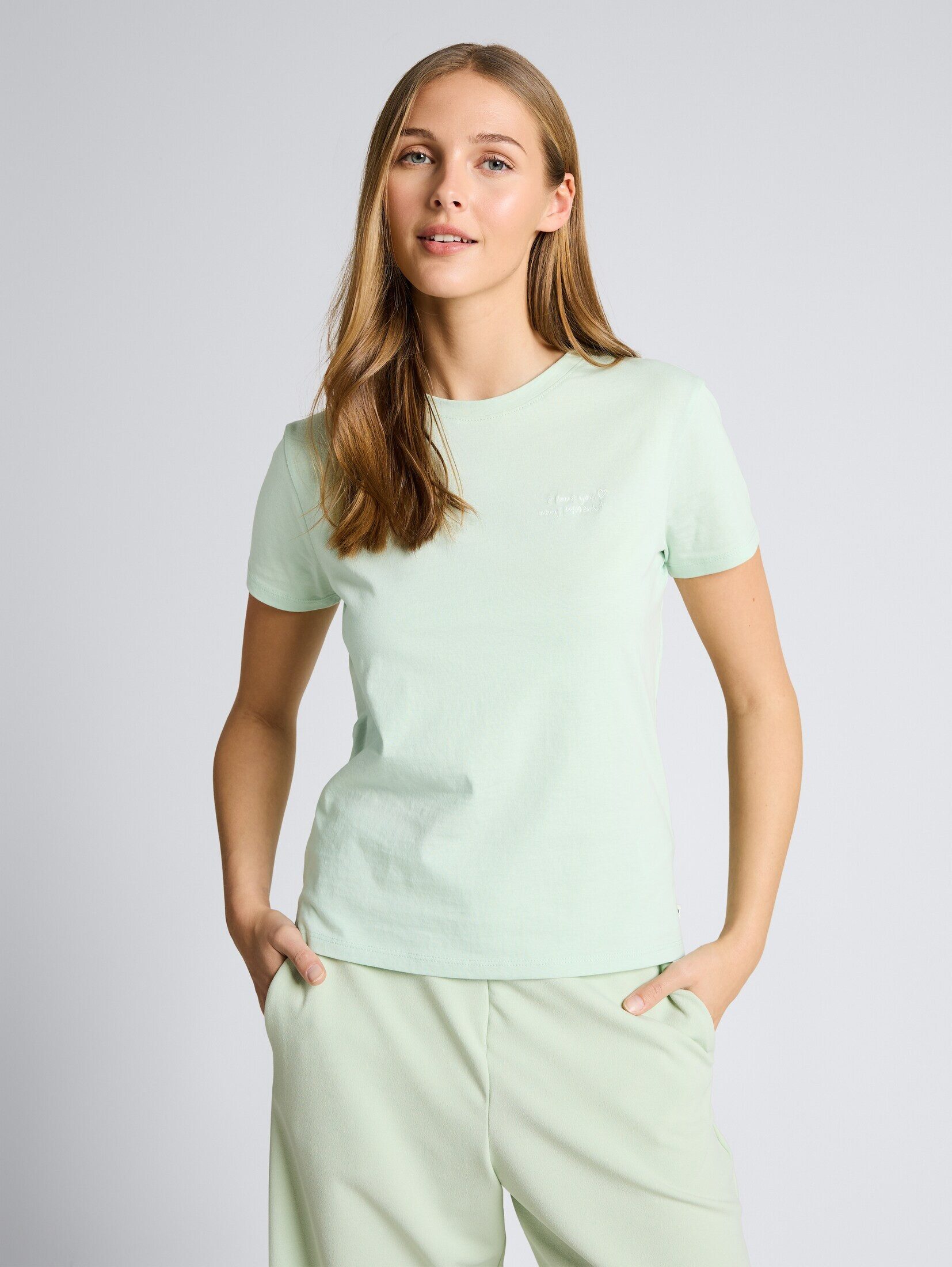 TOM TAILOR Denim T-Shirt T-Shirt T-Shirt mit Stickerei günstig online kaufen
