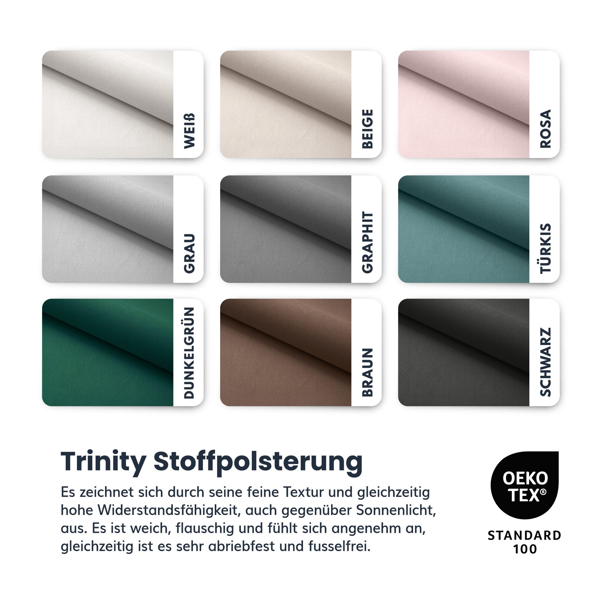 FDM Polsterbett SUNSET Bettgestell MADE IN EU - mit hochwertigem Velours Bezug (verfügbar 90x200 120x200 140x200 160x200 180x200cm, Bettrahmen, Bett, mit großen – Bild 4 von 5