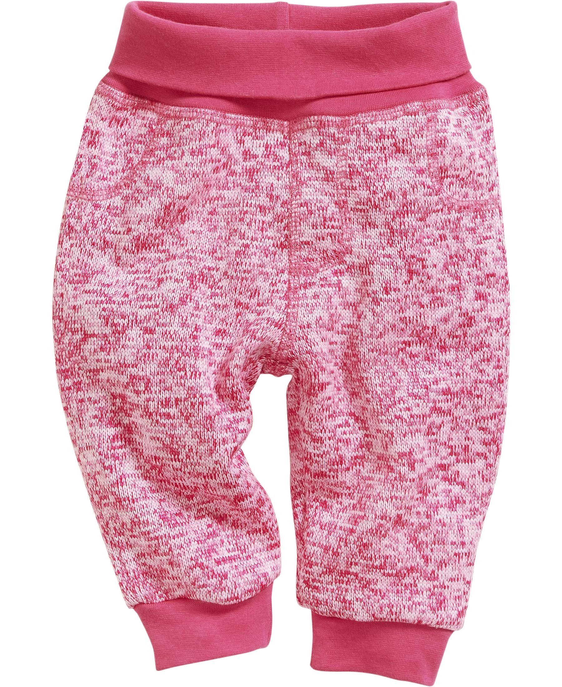 Schlupfhose Pumphose Strickfleece mit Strickbund