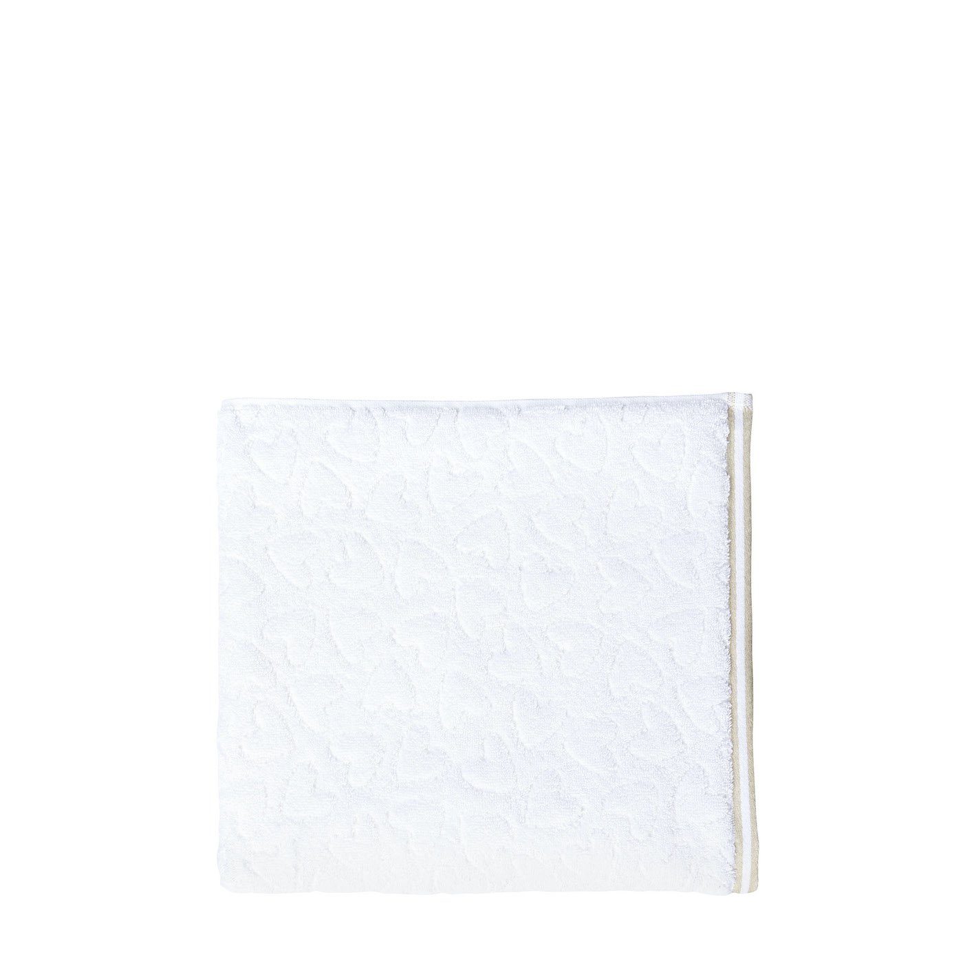 Bastion Collections Handtuch Handtuch 50x100cm 100% Baumwolle weiß natural, 100% Baumwolle