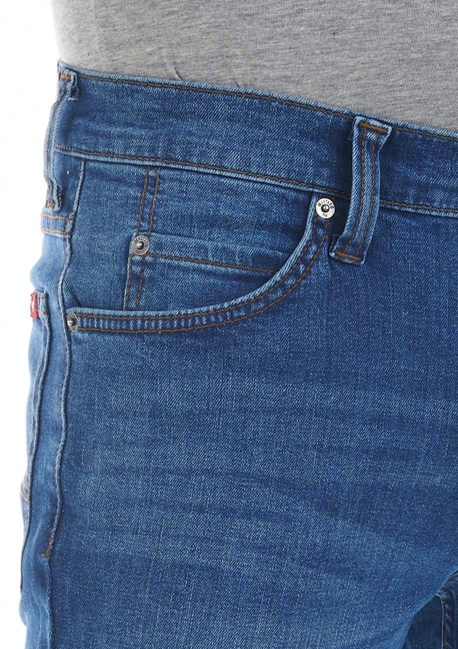 MUSTANG Straight-Jeans Herren Jeanshose Tramper Regular Fit Denim Hose mit Stretch – Bild 4 von 5
