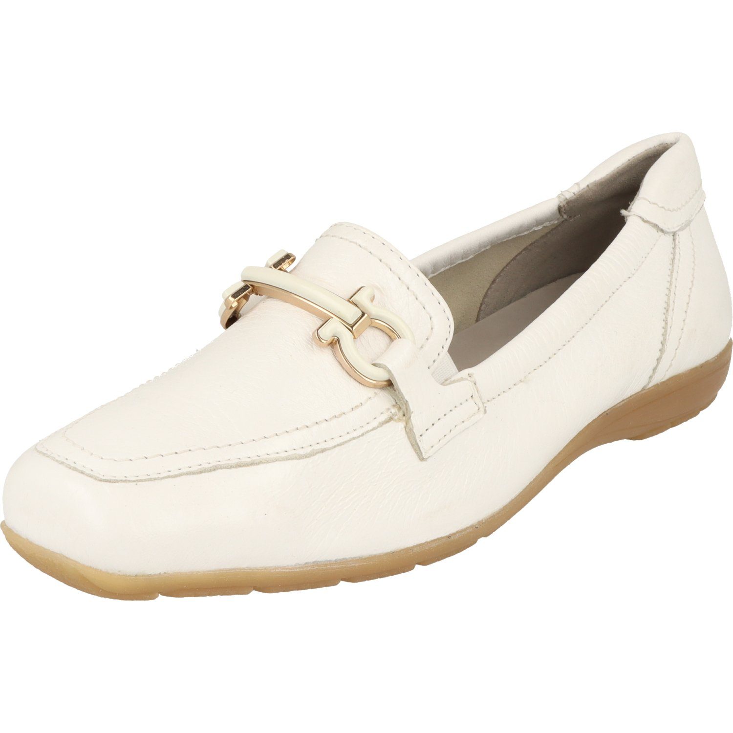 Caprice Comfort 9-24654-20 Damen Schuhe stylische Leder Slipper 105 White Slipper