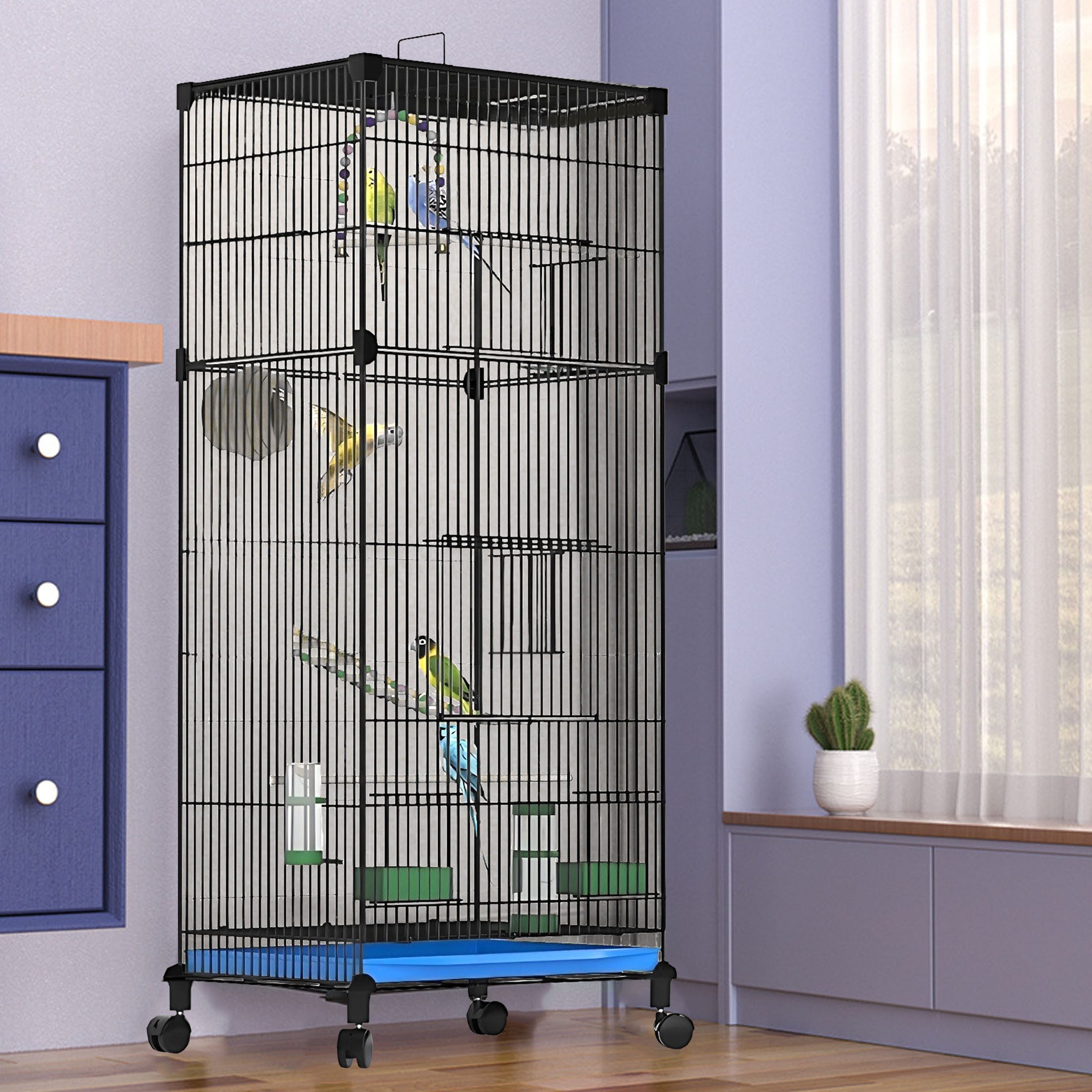 YINDN Vogelkäfig 90cm Vogelvoliere, Vogelhaus mit günstig online kaufen