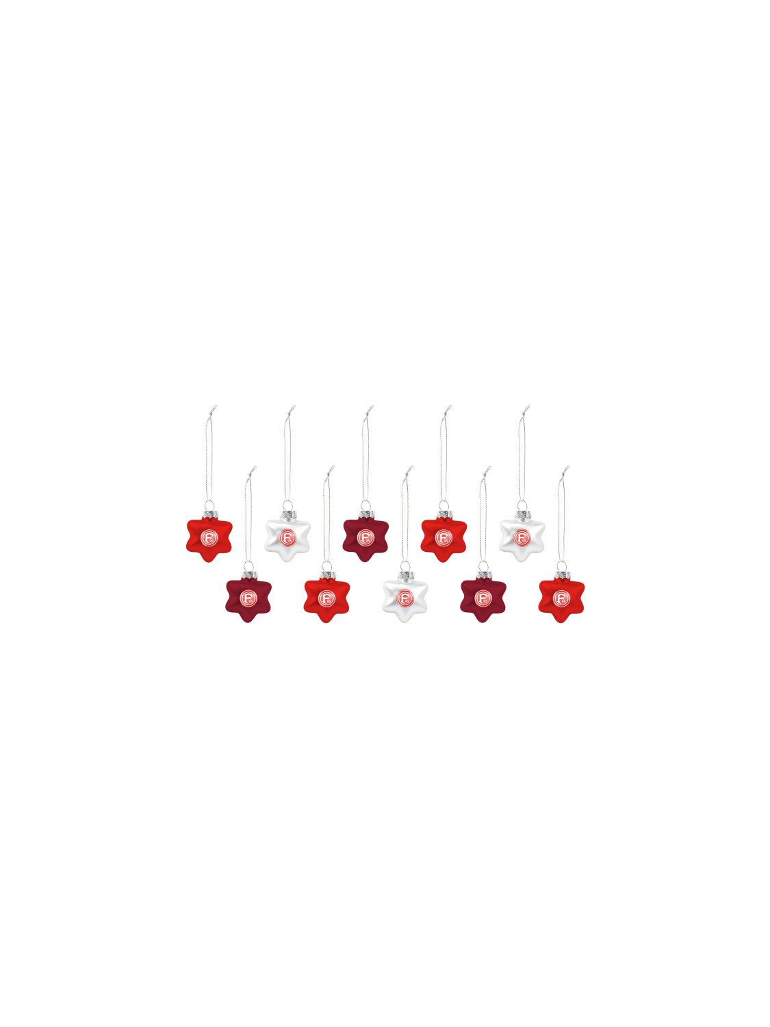 Fortuna Düsseldorf Christbaumschmuck Fortuna Düsseldorf Christbaumsterne 10er-Set