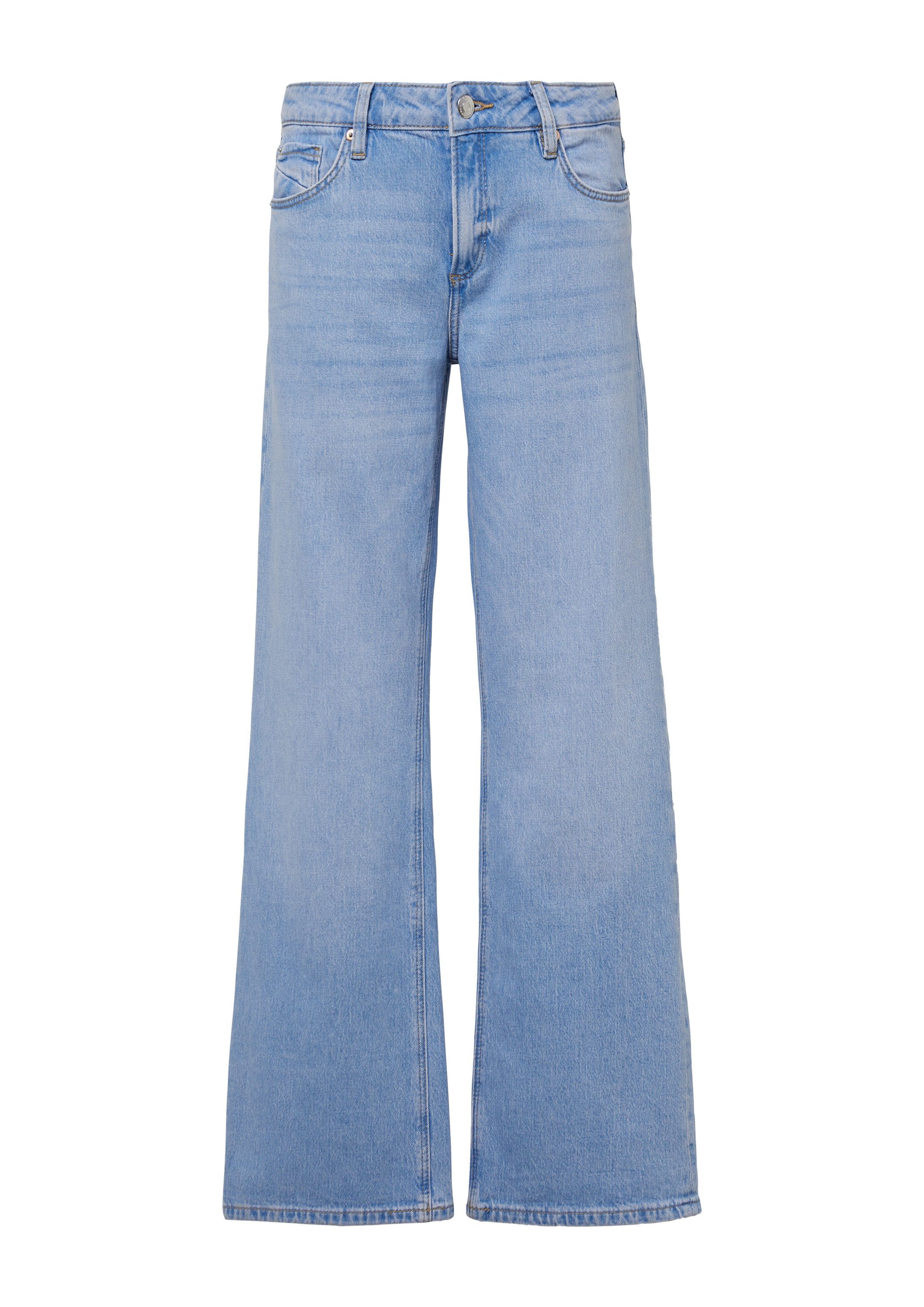 QS Weite Jeans Jeans-Hose CATIE Jeans Catie / Slim Fit / Mid Rise /Wide Leg günstig online kaufen