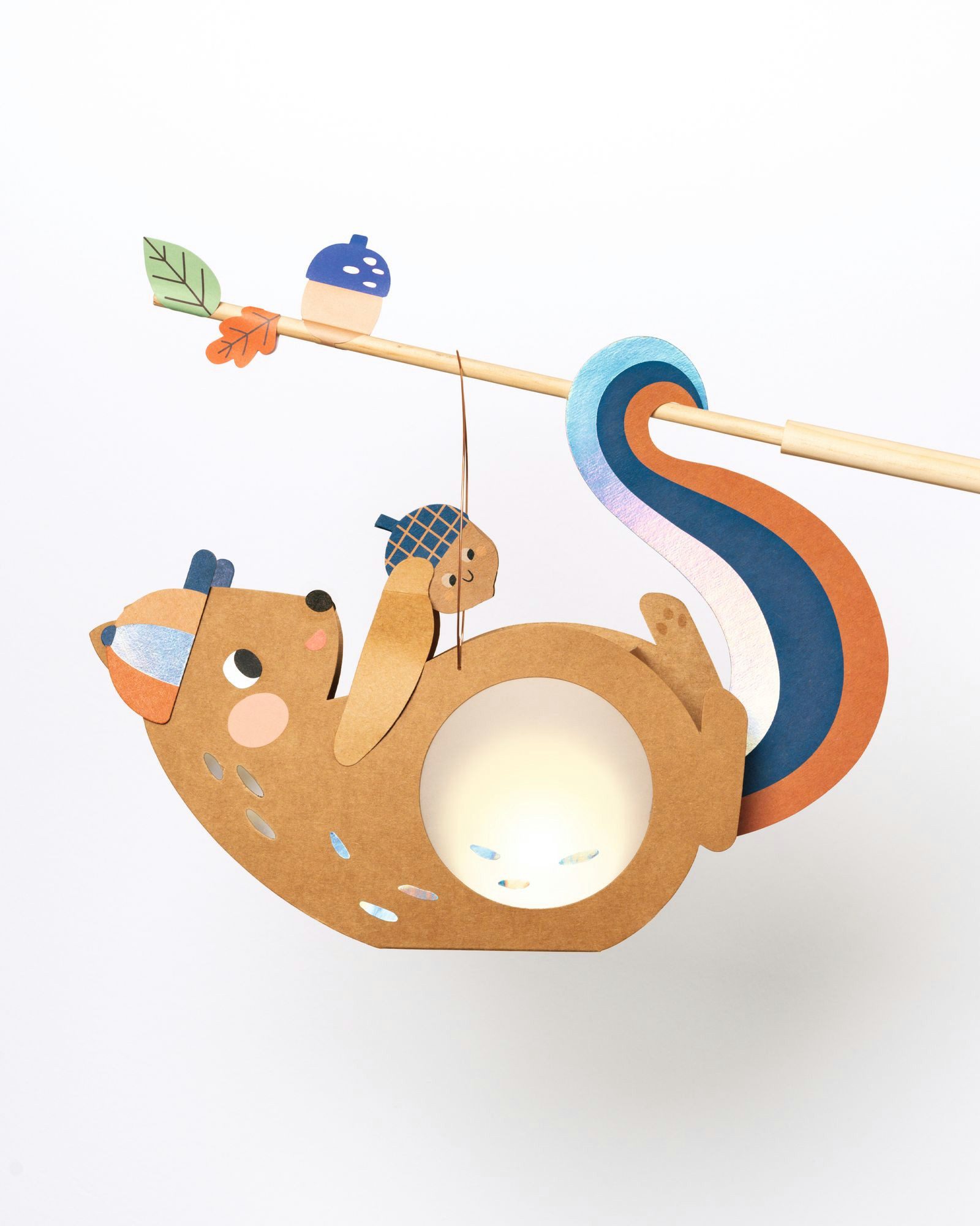 Folia Max Bringmann KG Papierlaterne DIY Laterne - Bastelset mit LED-Licht