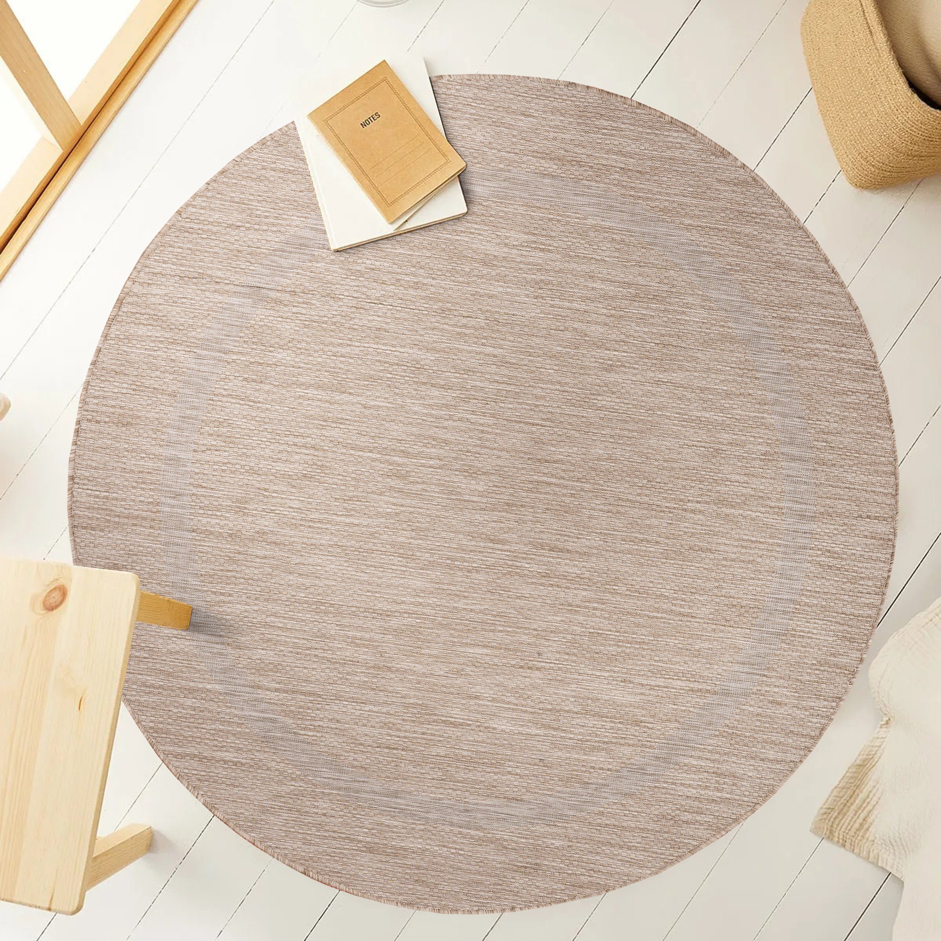 Ayyildiz Teppiche Outdoorteppich RELAX 4311, auch als Läufer und in Rund, rund, Höhe: 5 mm, Läufer, Pflegeleicht, Robust, In- und Outdoor, große Farbauswahl