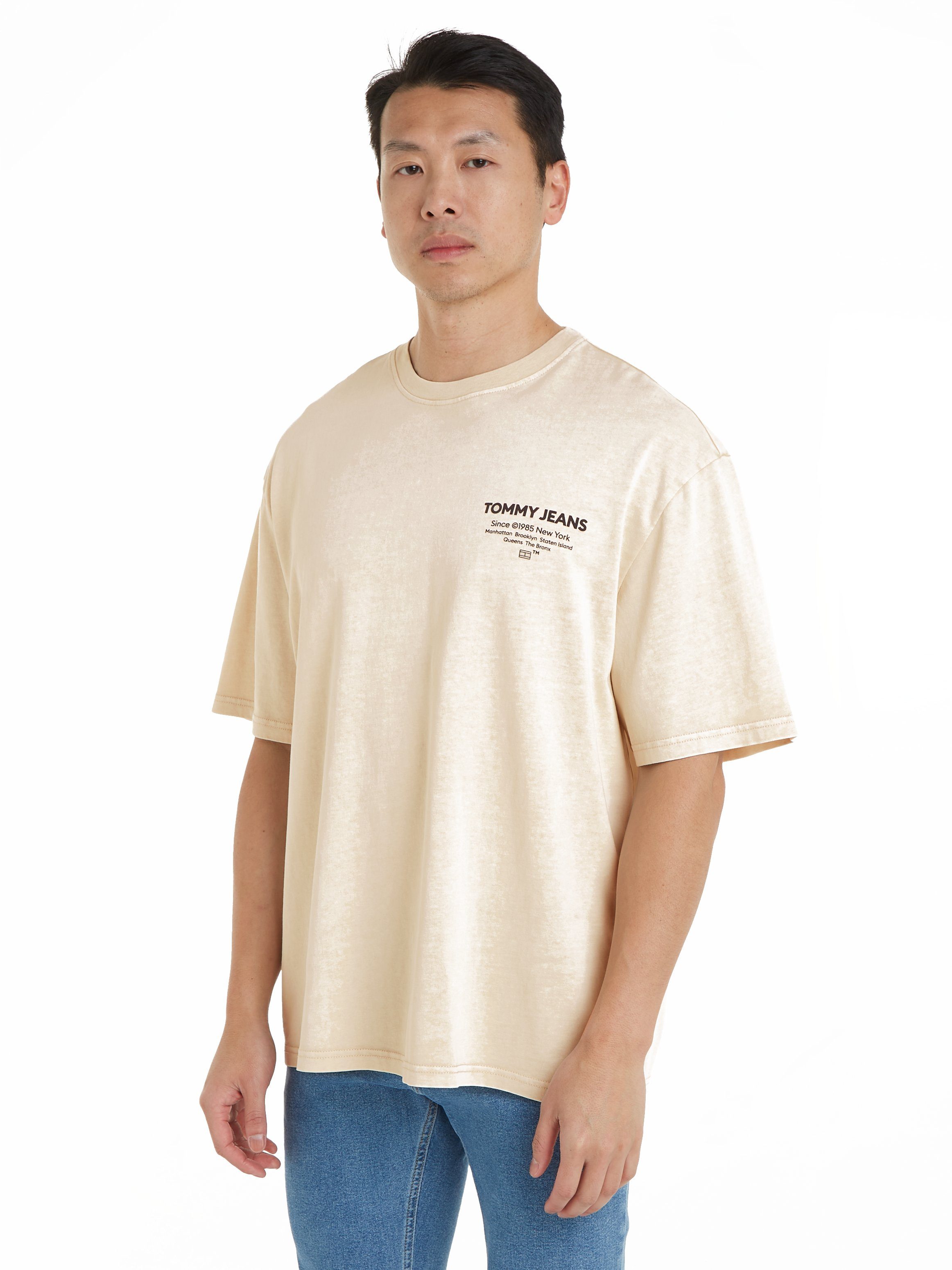 Tommy Jeans T-Shirt TJM REG WASHED ESSENTIAL TJ TEE mit Rückenprint