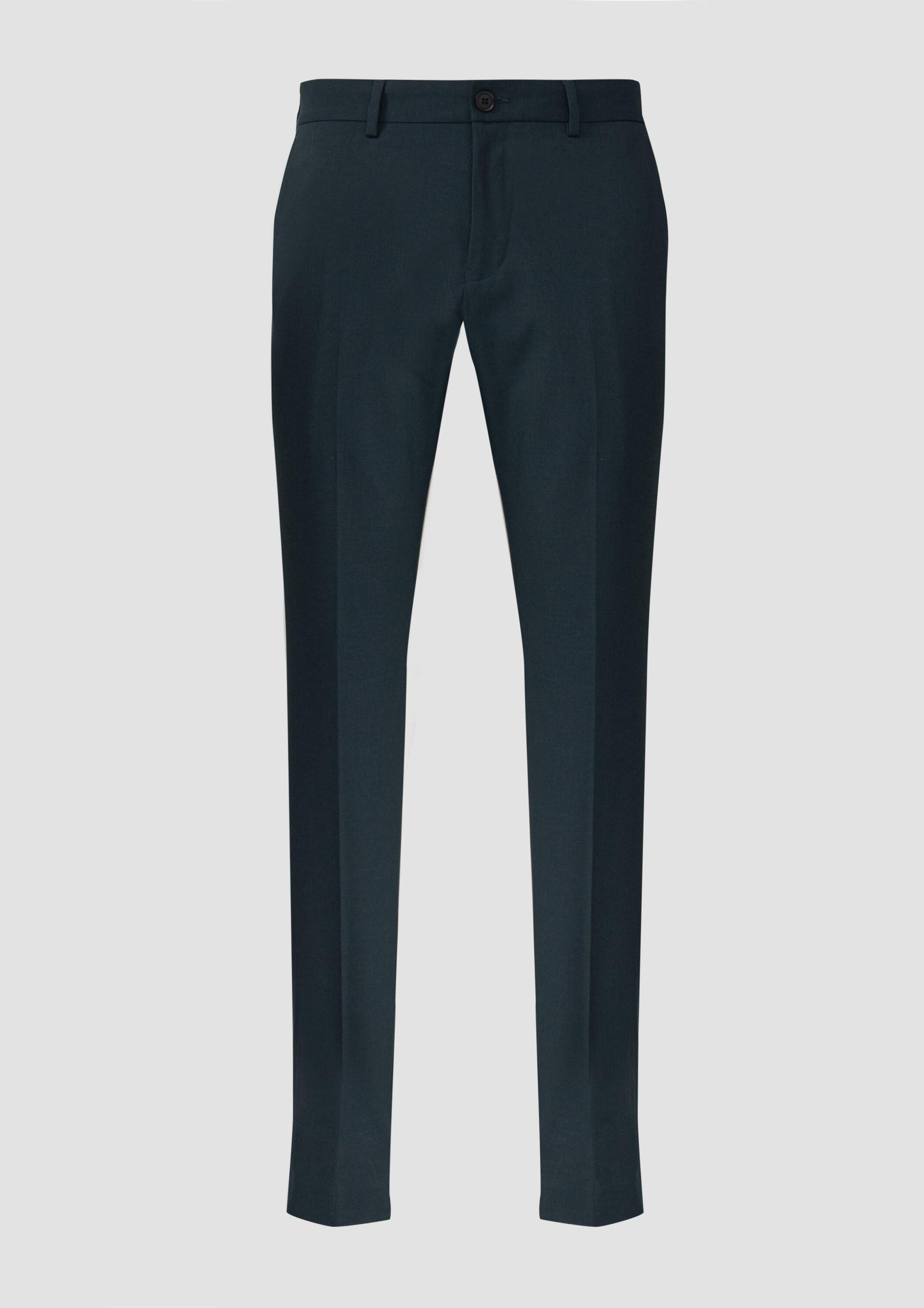 s.Oliver Chinos Anzughose S.OPURE s.O PURE: Anzughose im Slim Fit aus meliertem Stretch-Twill