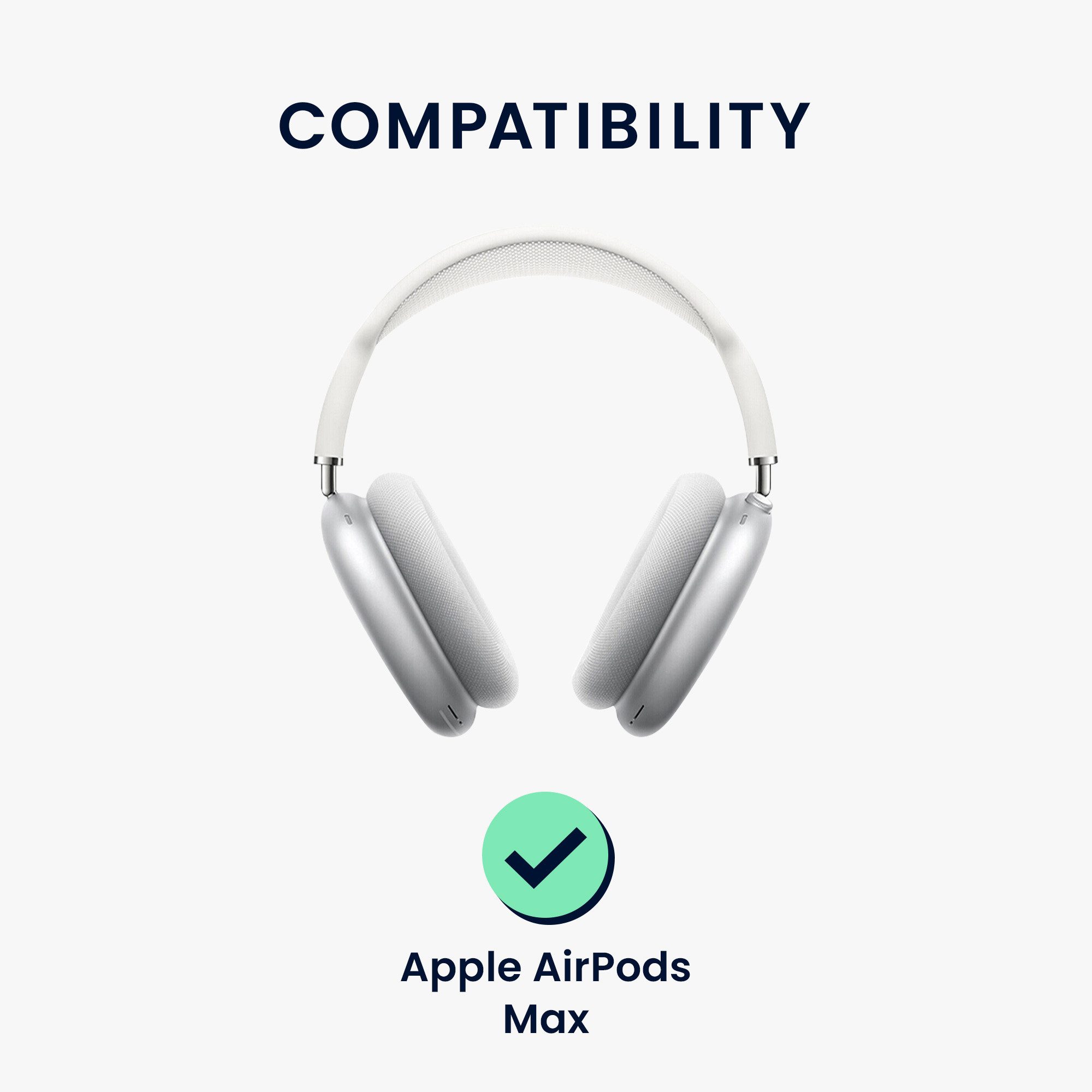 kwmobile Kopfhörer-Schutzhülle Hülle für Apple AirPods Max / AirPods Max 2 Case, AirPods Max / AirPods Max 2 Hülle Sleep Mode kompatibel