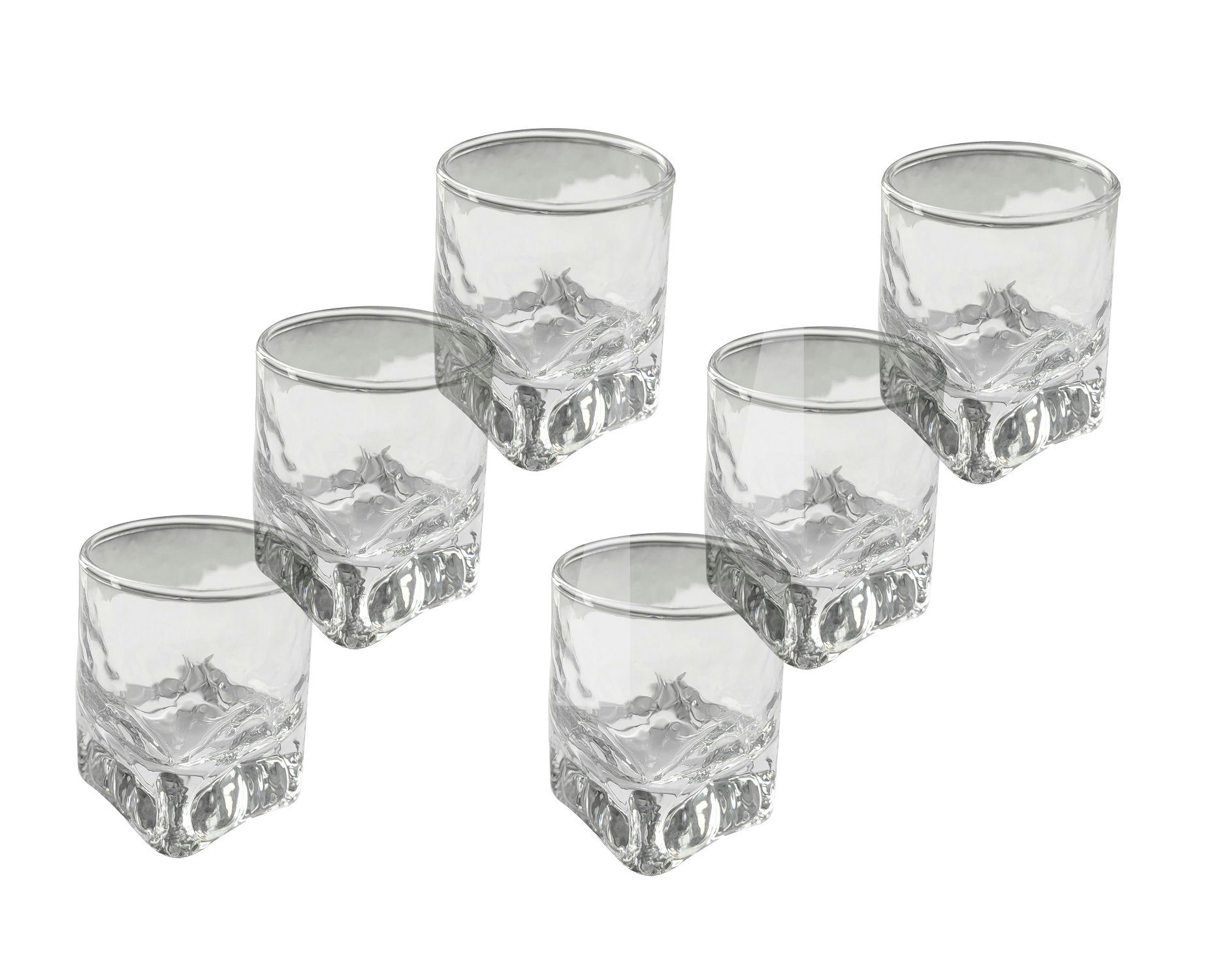 Provance Schnapsglas 6 x Schnapsglas Schnapsgläser Stamper Shotglas Kristallglas 40ml 4cl, Glas