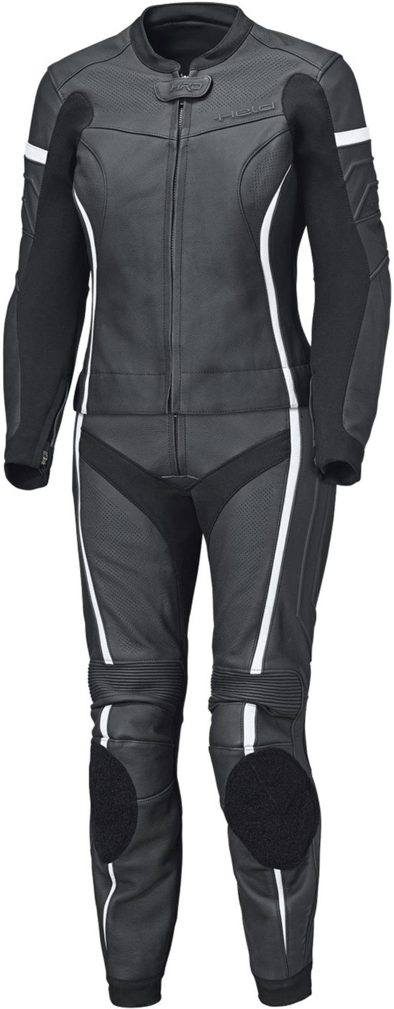 Held Biker Fashion Motorradkombi Spire 2 2-Teiler Damen Motorrad Lederkombi Verbindungsreißverschluss,Ellenbogenprotektoren enthalten,Hüftpro