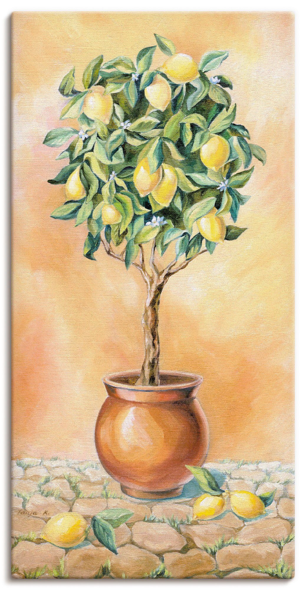 Artland Wandbild Zitronenbaum I, Pflanzen (1 St), als Alubild, Leinwandbild in verschied. Größen