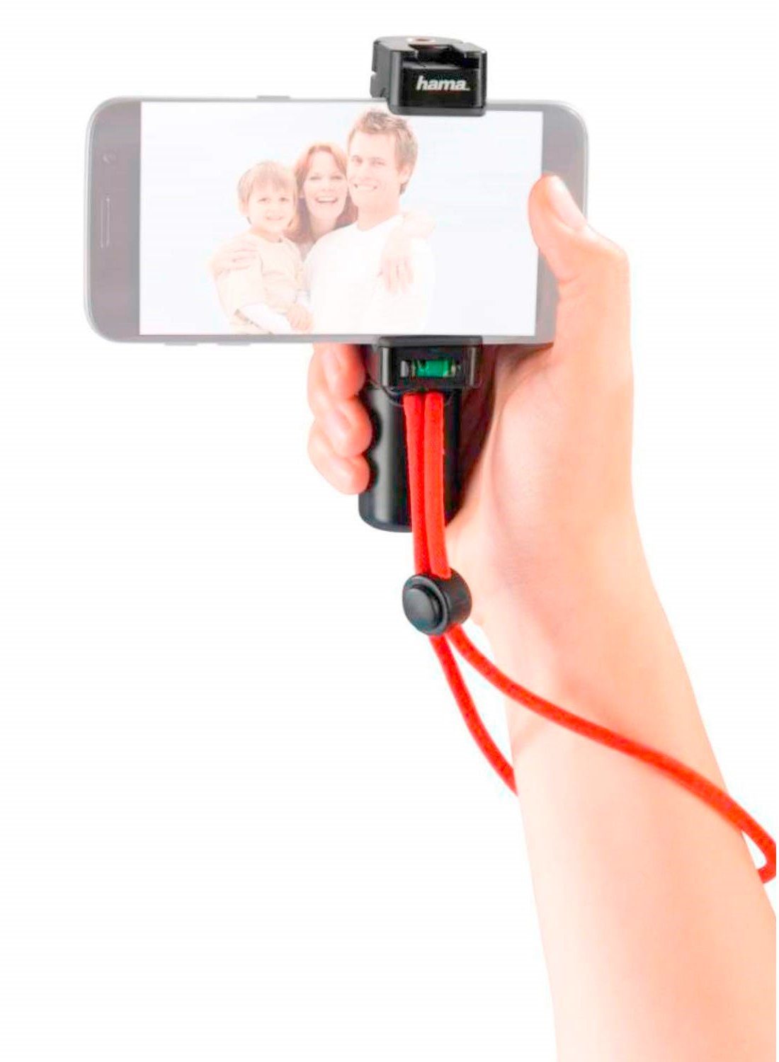 Hama Handy-Halterung Handy Video-Halterung Halter Stativ Mono-Pod Smartphone, (Adapter)